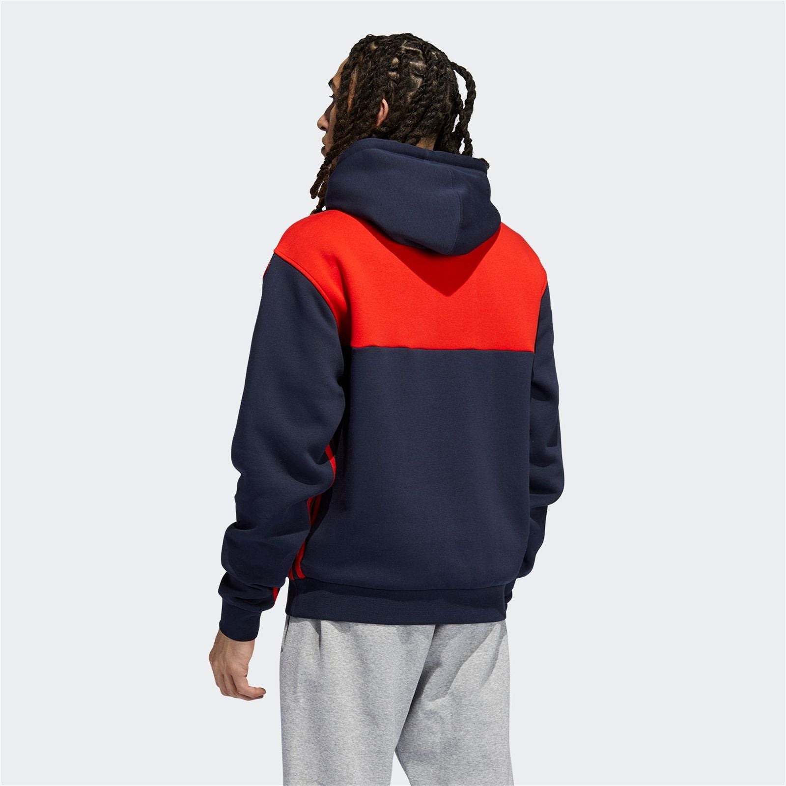 adidas Originals Split Hoodie - Legend Ink / Red - ViaductClothing - -
