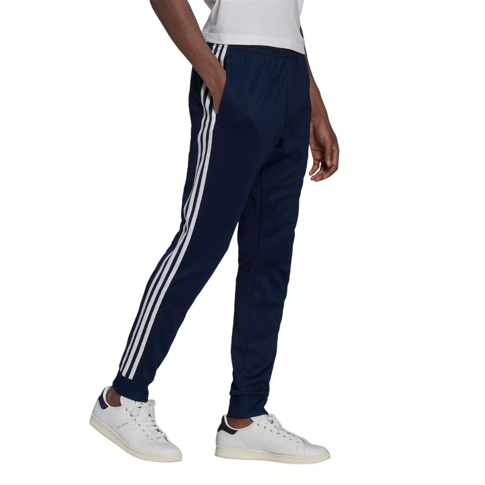 adidas Originals SST Superstar Track Pants - Collegiate Navy / Red - ViaductClothing - -