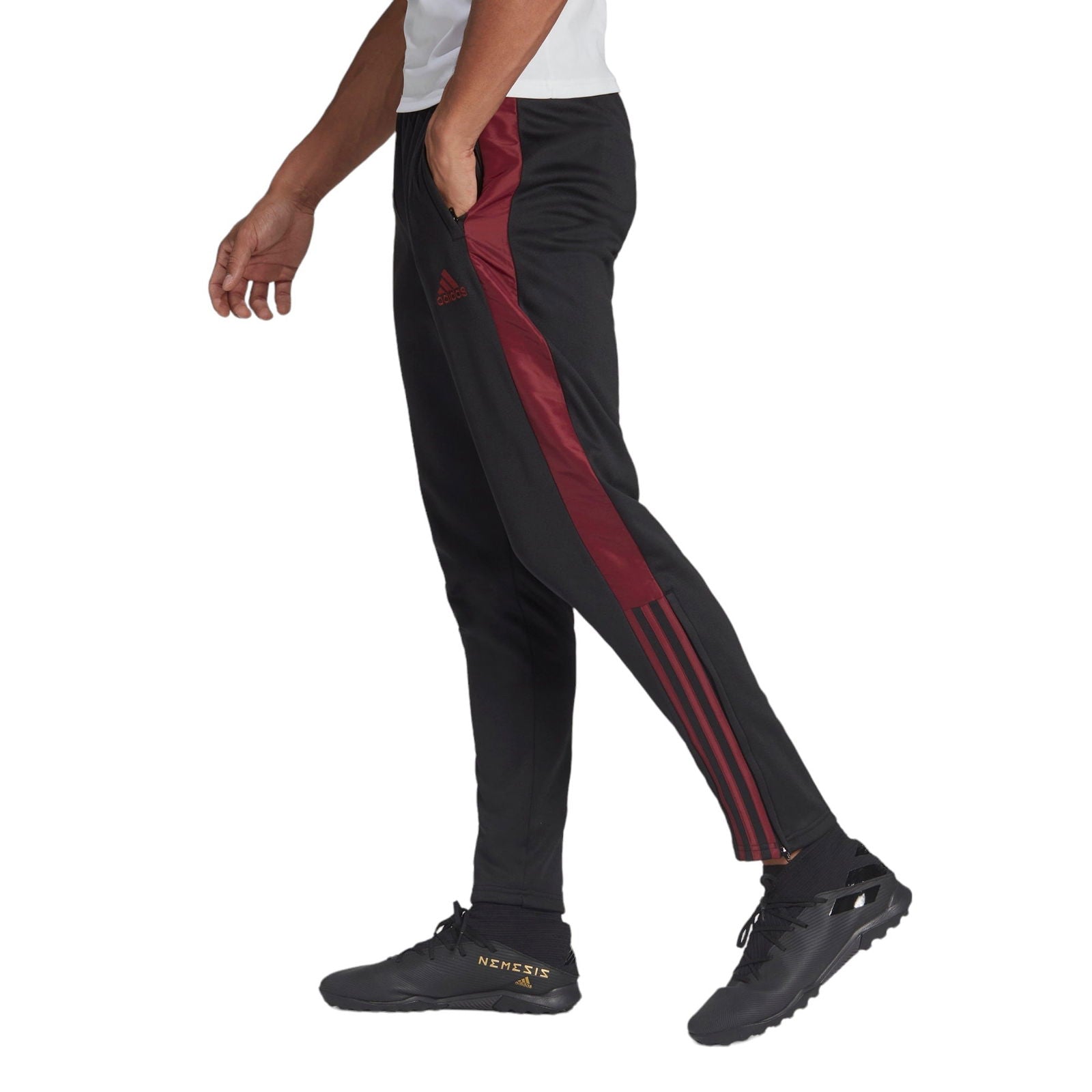 adidas Tiro Football Track Pants - Black / Red - ViaductClothing - -