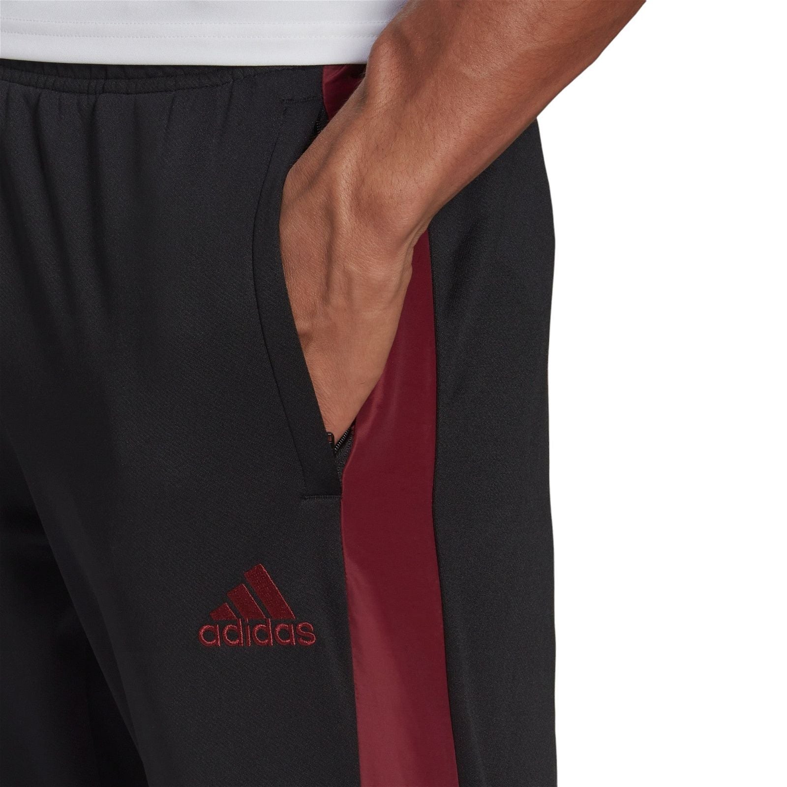 adidas Tiro Football Track Pants - Black / Red - ViaductClothing - -