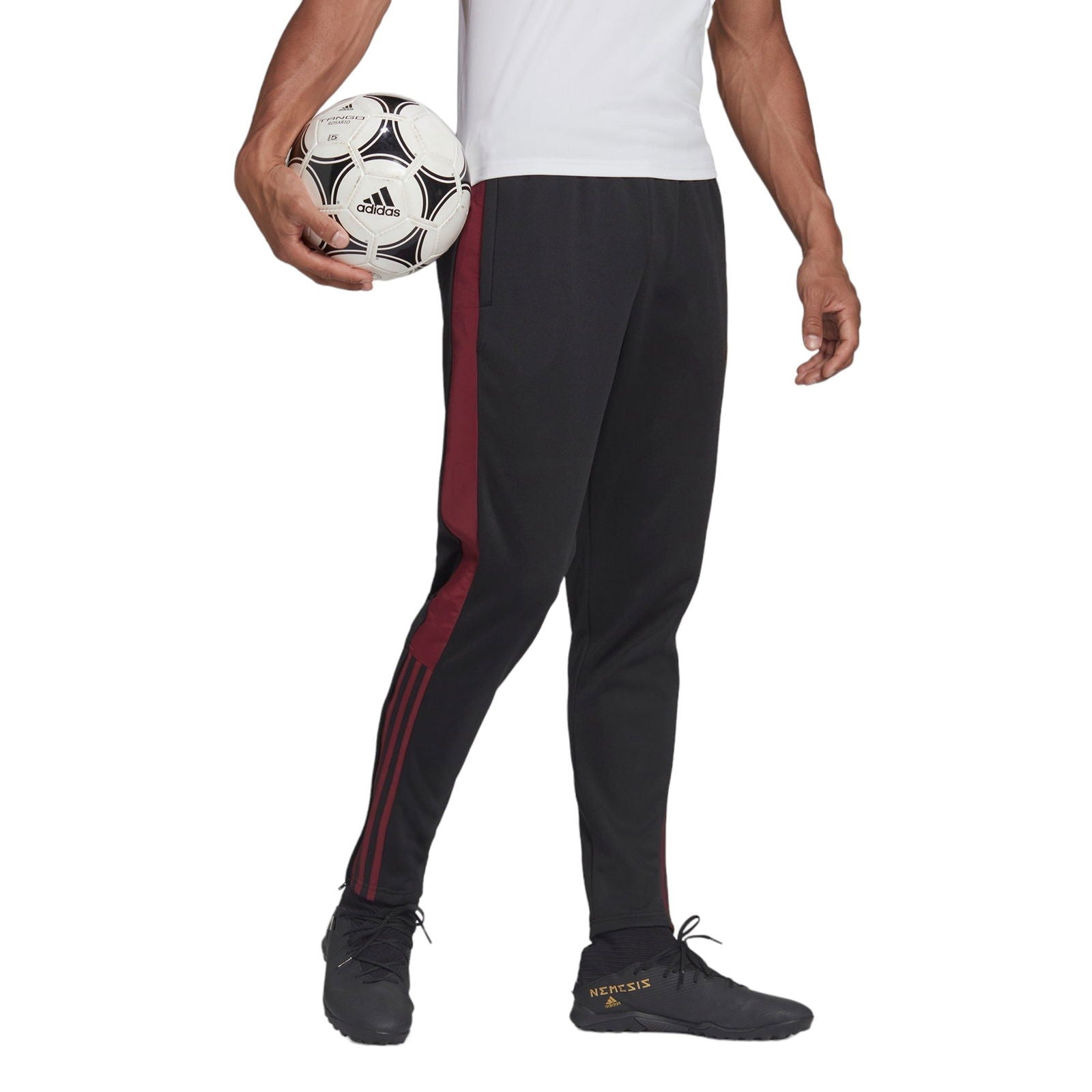 adidas Tiro Football Track Pants - Black / Red - ViaductClothing - -