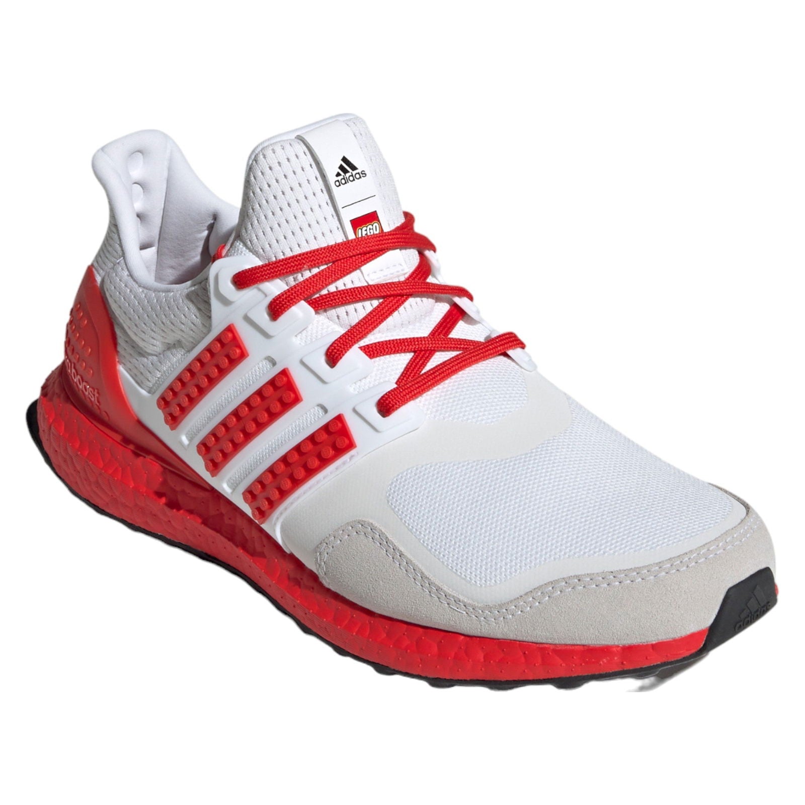 adidas Ultra Boost LEGO Color Pack Trainers - White / Red - ViaductClothing - -