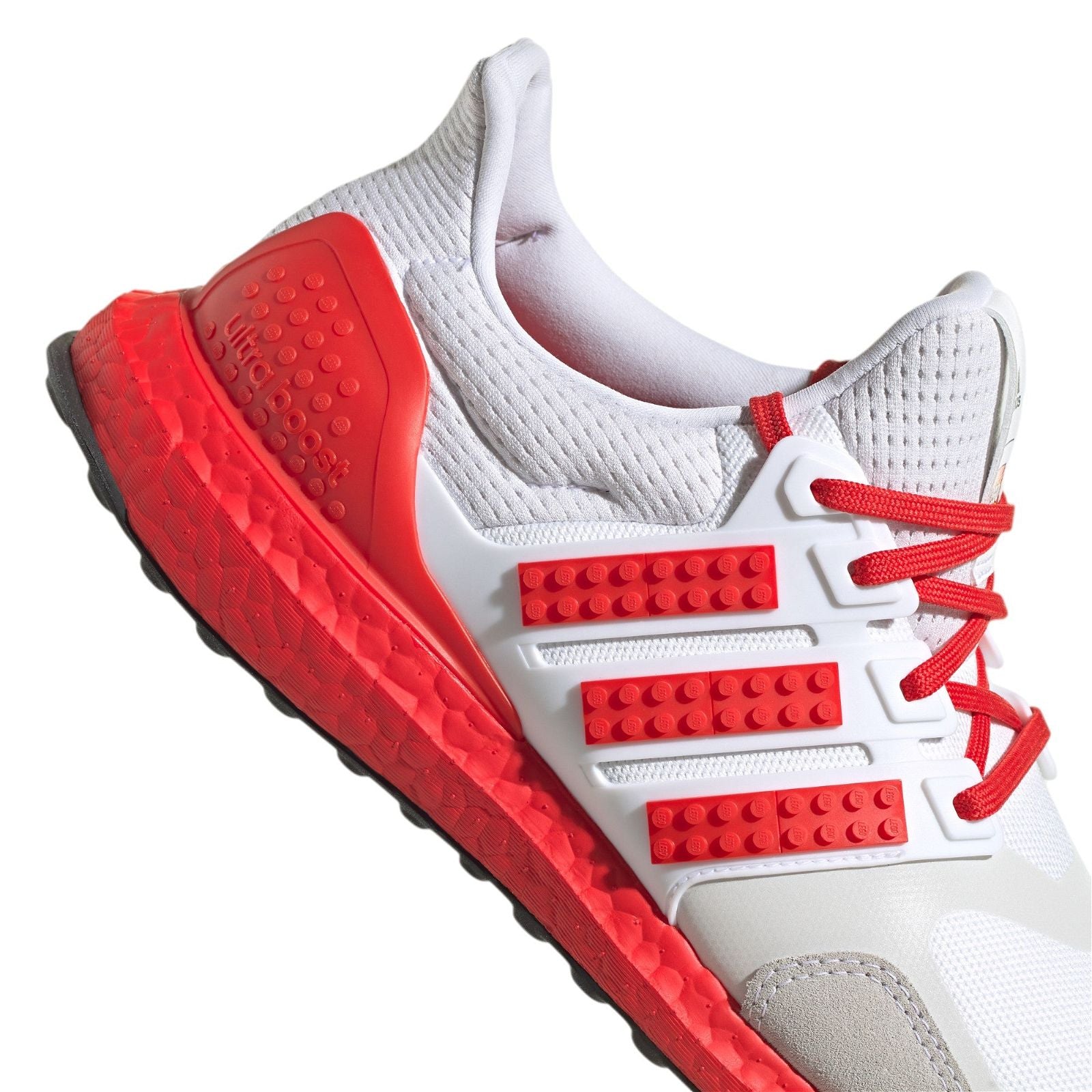 adidas Ultra Boost LEGO Color Pack Trainers - White / Red - ViaductClothing - -