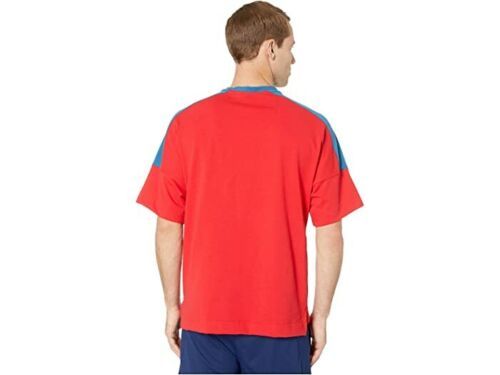 Nike NSW Short Sleeved Jersey Colour Block T Shirt - White/Red - ViaductClothing - -