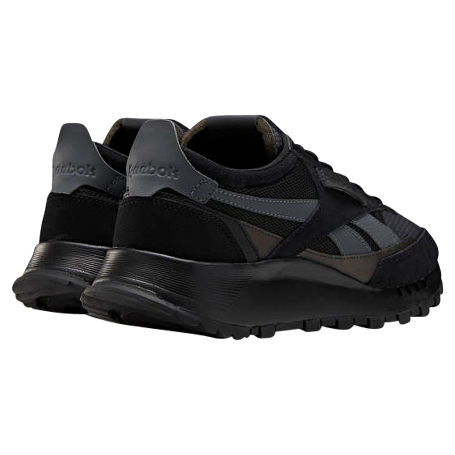 Reebok Classic CL Leather Legacy Shoes - Black Grey - ViaductClothing - -