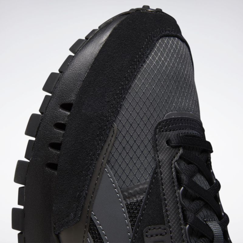 Reebok Classic CL Leather Legacy Shoes - Black Grey - ViaductClothing - -