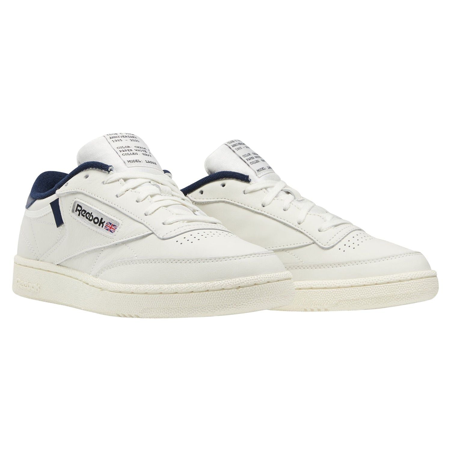 Reebok Classics Club C 1985 Shoes - Chalk & Navy - ViaductClothing - -