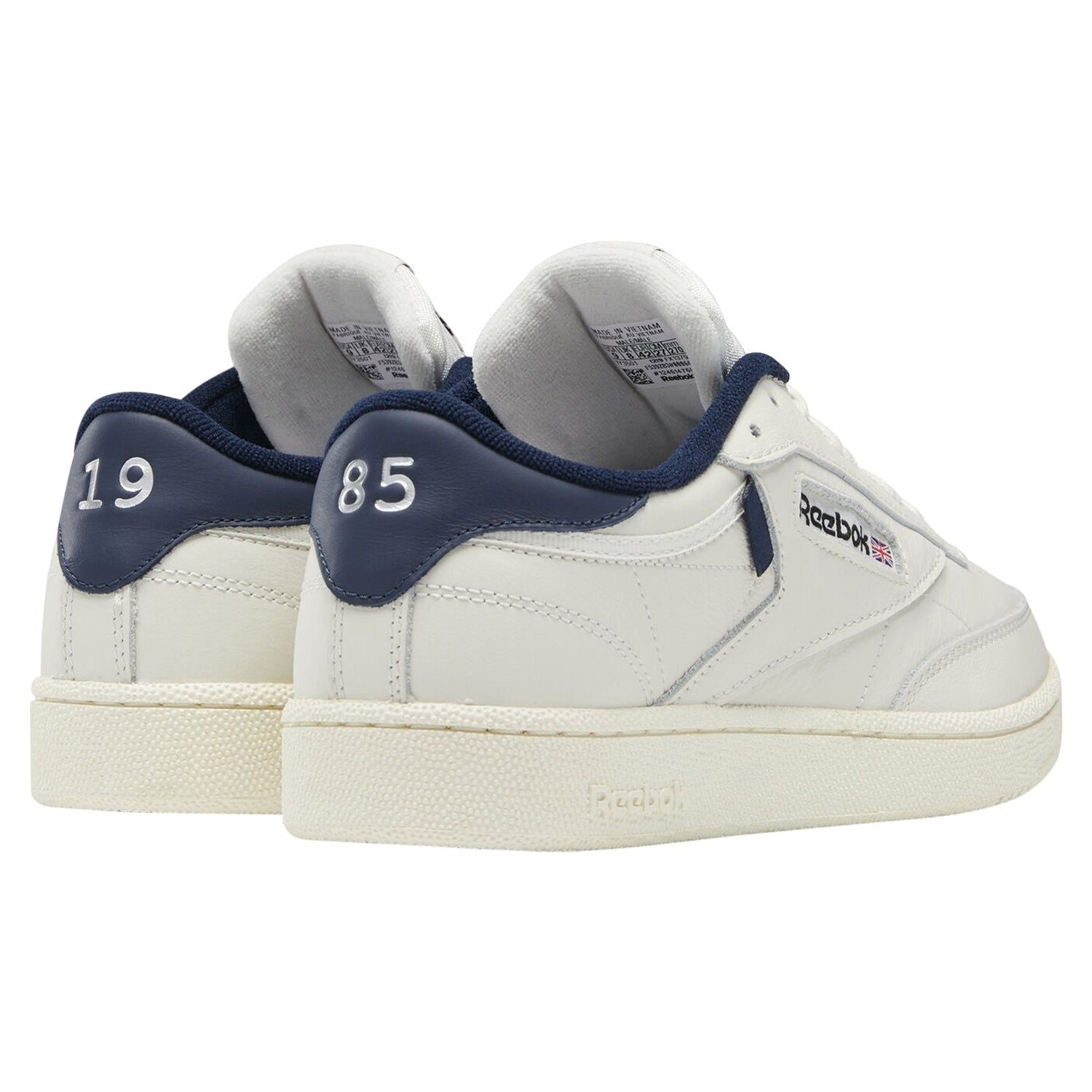 Reebok Classics Club C 1985 Shoes - Chalk & Navy - ViaductClothing - -