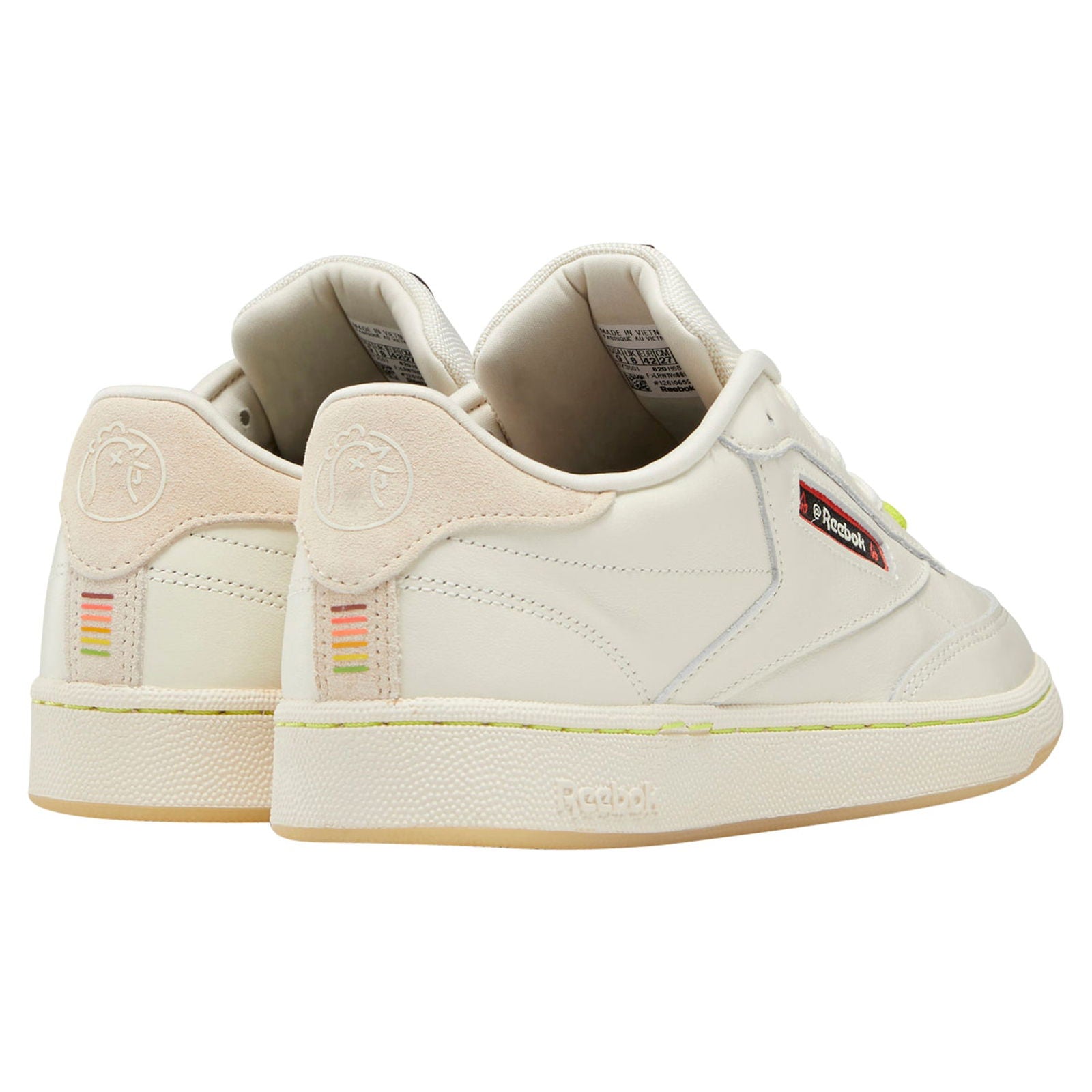 Reebok Classics Club C 85 x Hot Ones 'Scoville Levels' Trainers - White - ViaductClothing - -