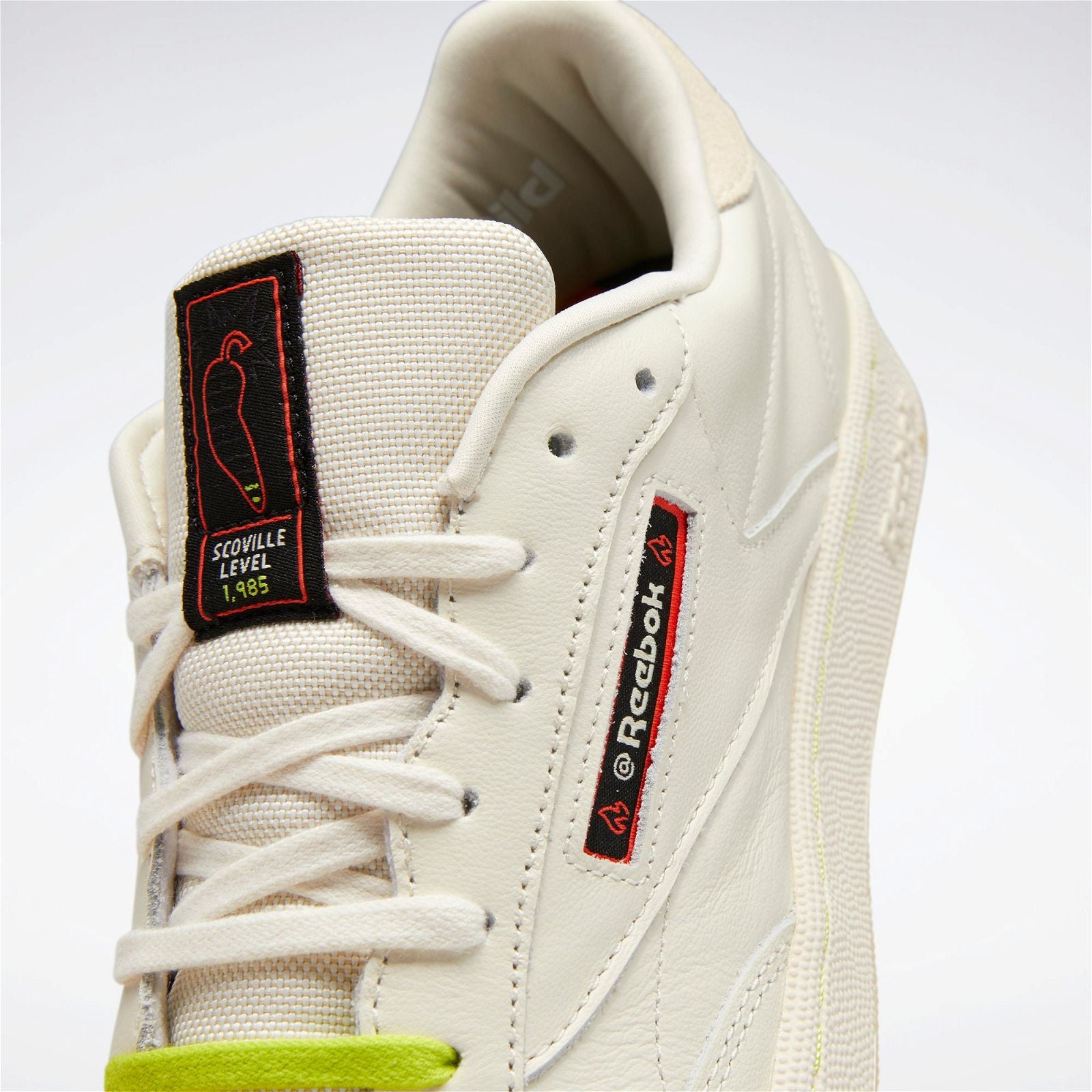 Reebok Classics Club C 85 x Hot Ones 'Scoville Levels' Trainers - White - ViaductClothing - -