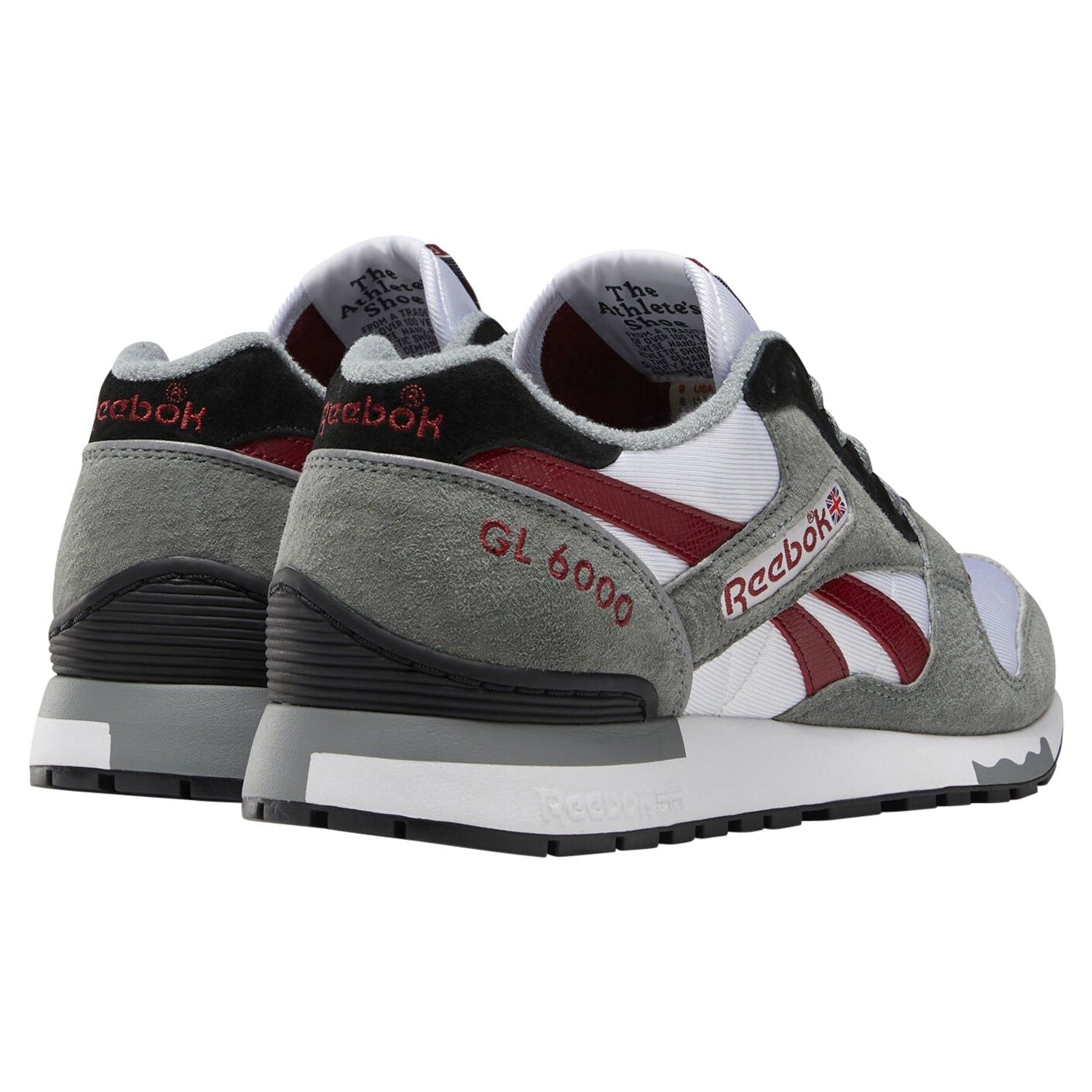 Reebok Classics GL 6000 OG Trainers - Grey & Red - ViaductClothing - -