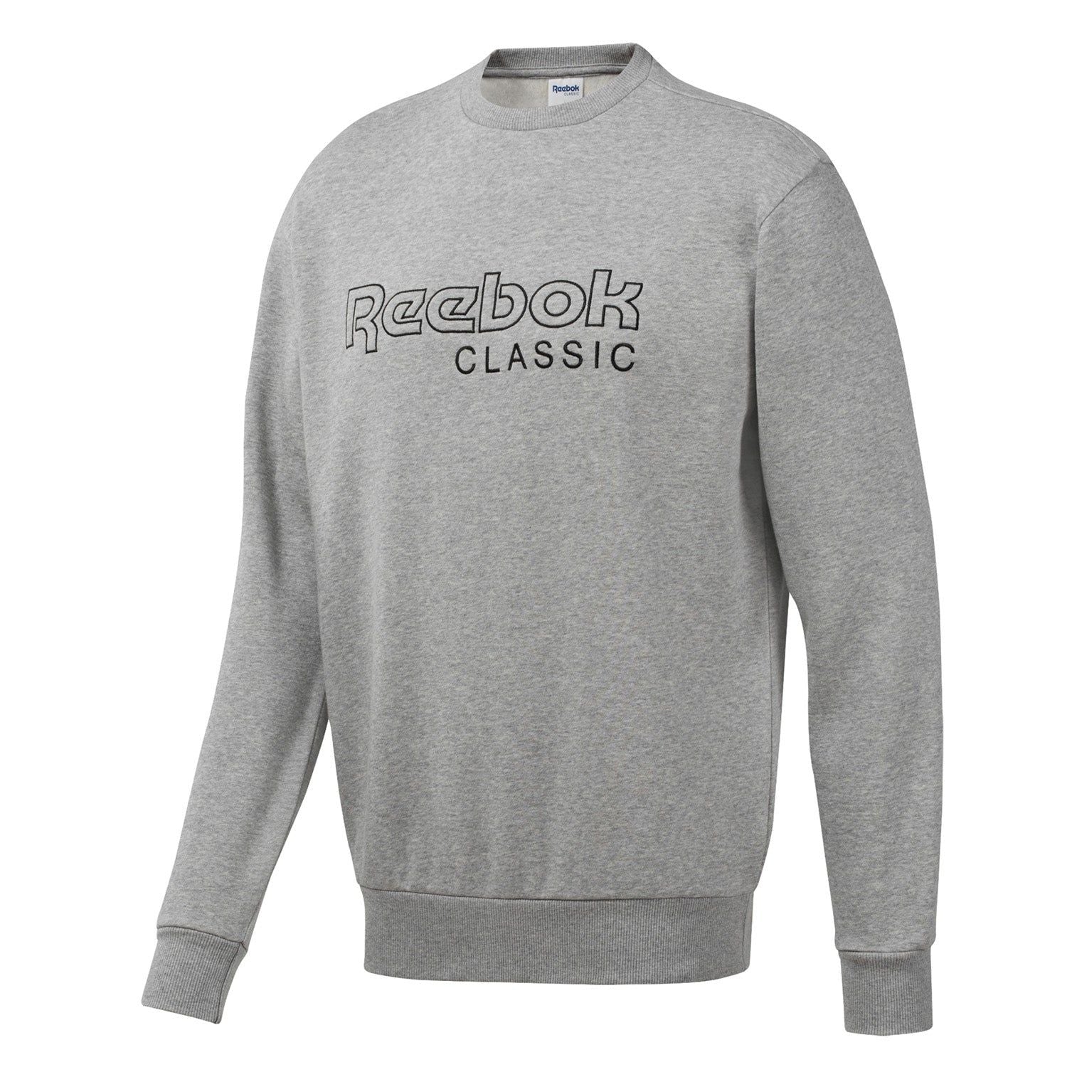 Reebok Classics Logo Crew Sweatshirt - Grey - ViaductClothing - -