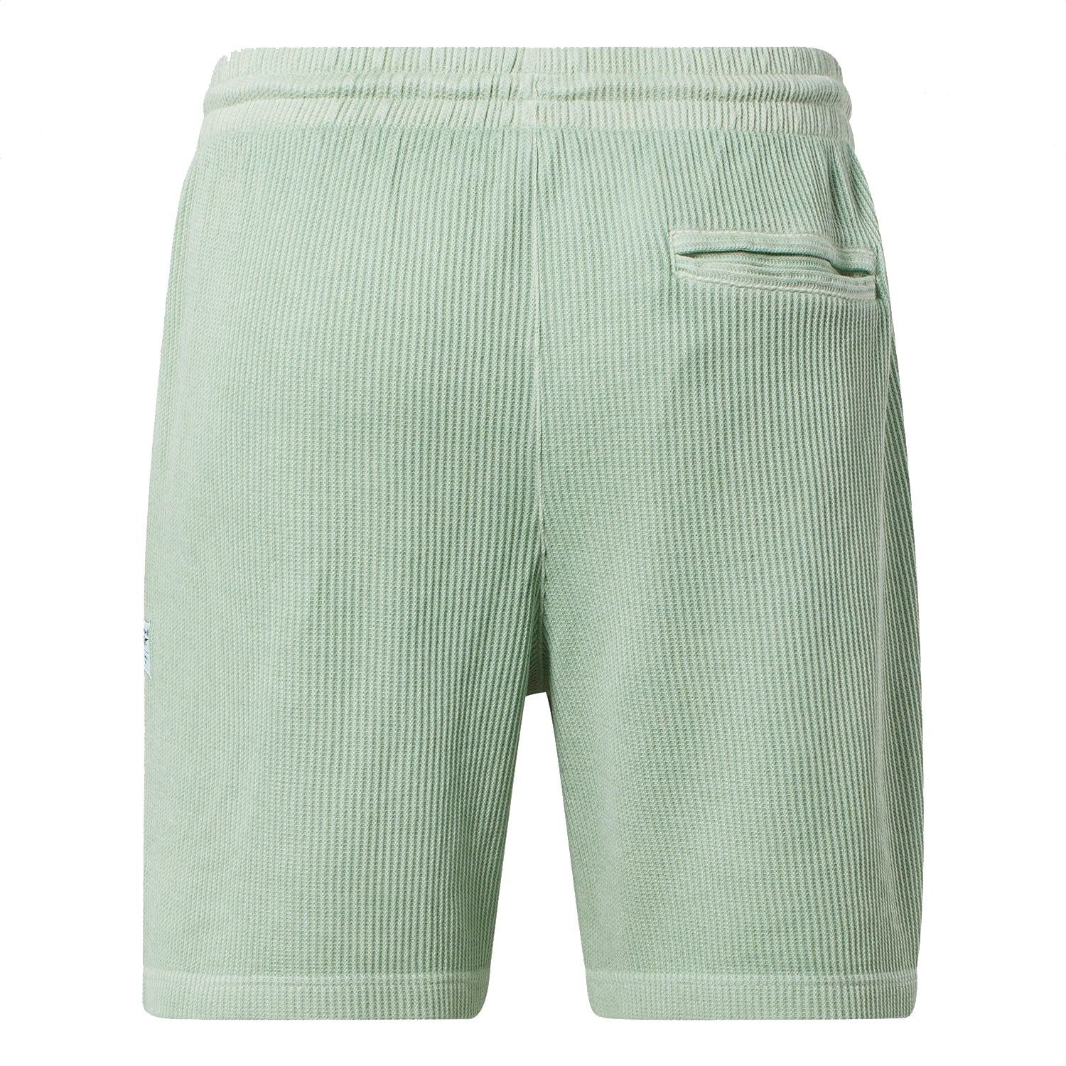 Reebok Classics Natural Dye Waffle Shorts - Green - ViaductClothing - -