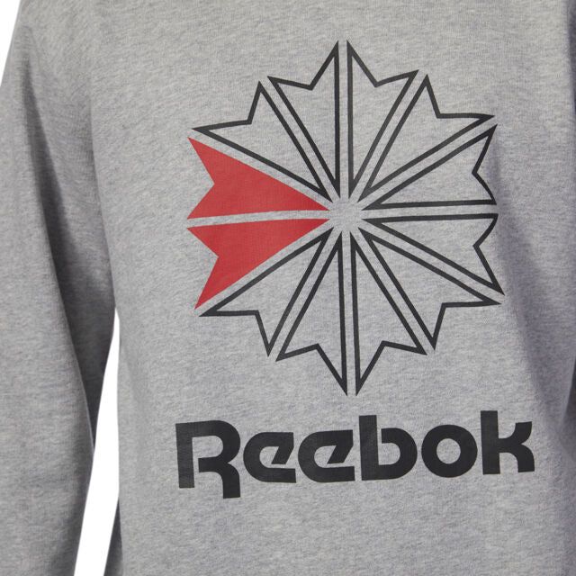 Reebok Classics Retro Starcrest Crew Neck Sweatshirt - Grey - ViaductClothing - -