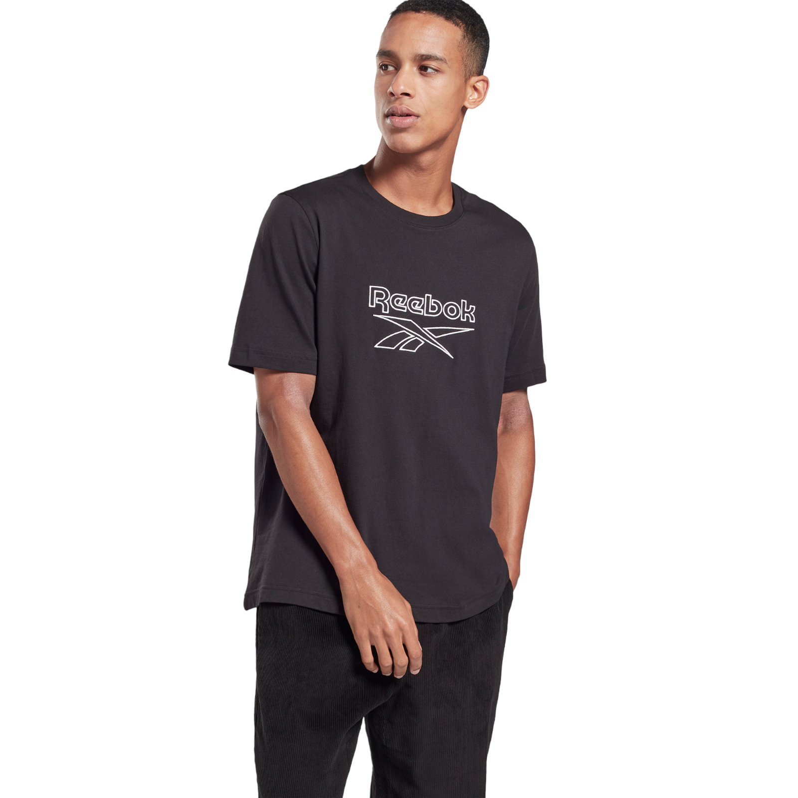 Reebok Classics Vector Logo T-Shirt - Black - ViaductClothing - -