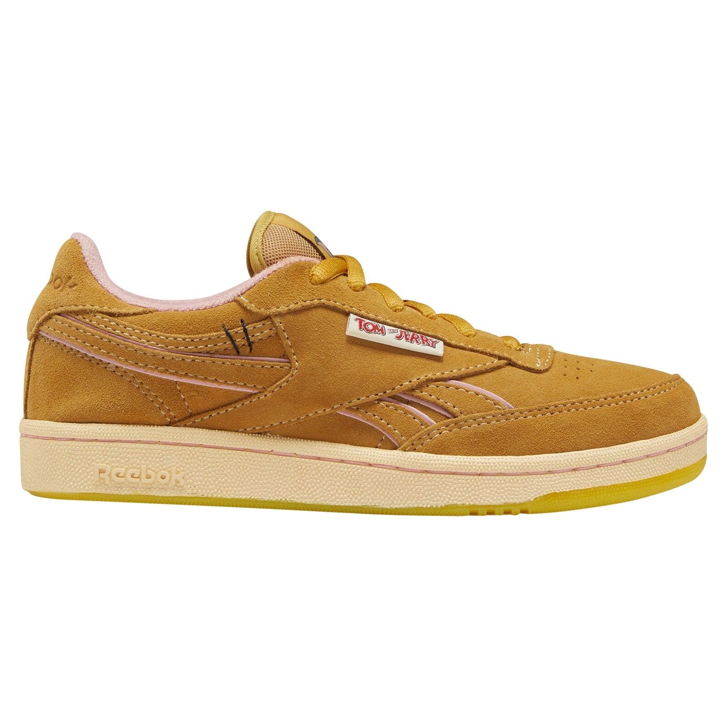 Reebok Junior Club C Revenge Tom & Jerry Shoes - Yellow - ViaductClothing - -