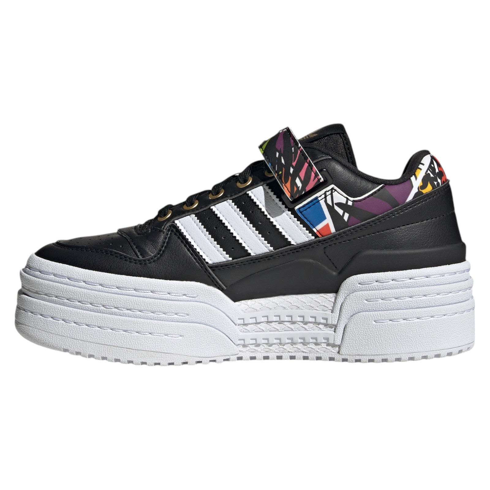 adidas Originals Womens Triple Platforum Low x Rich Mnisi Shoes - Black