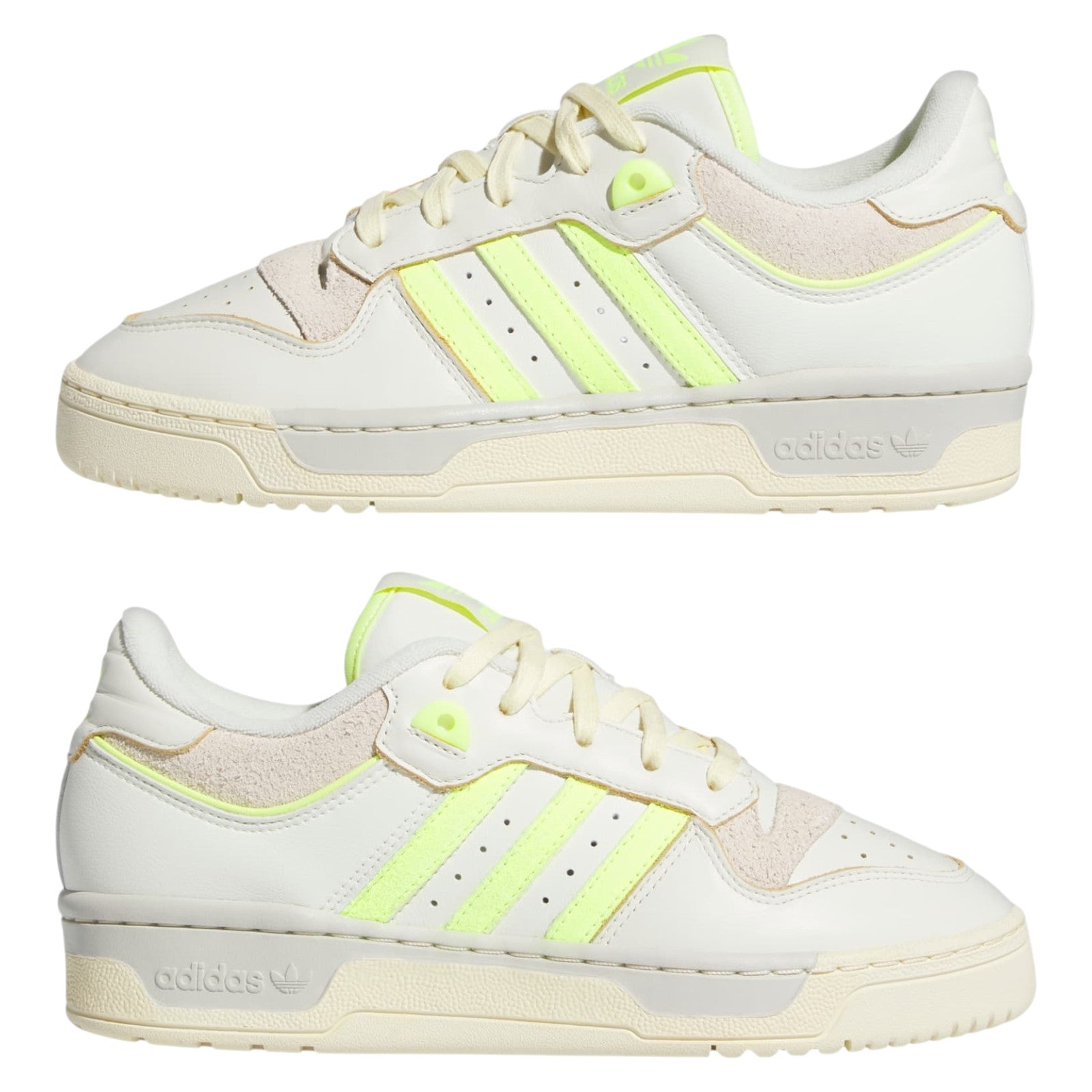 adidas Originals Women's Rivalry 86 Low Trainers - Ivory / Lucid Lemon / Easy Yellow