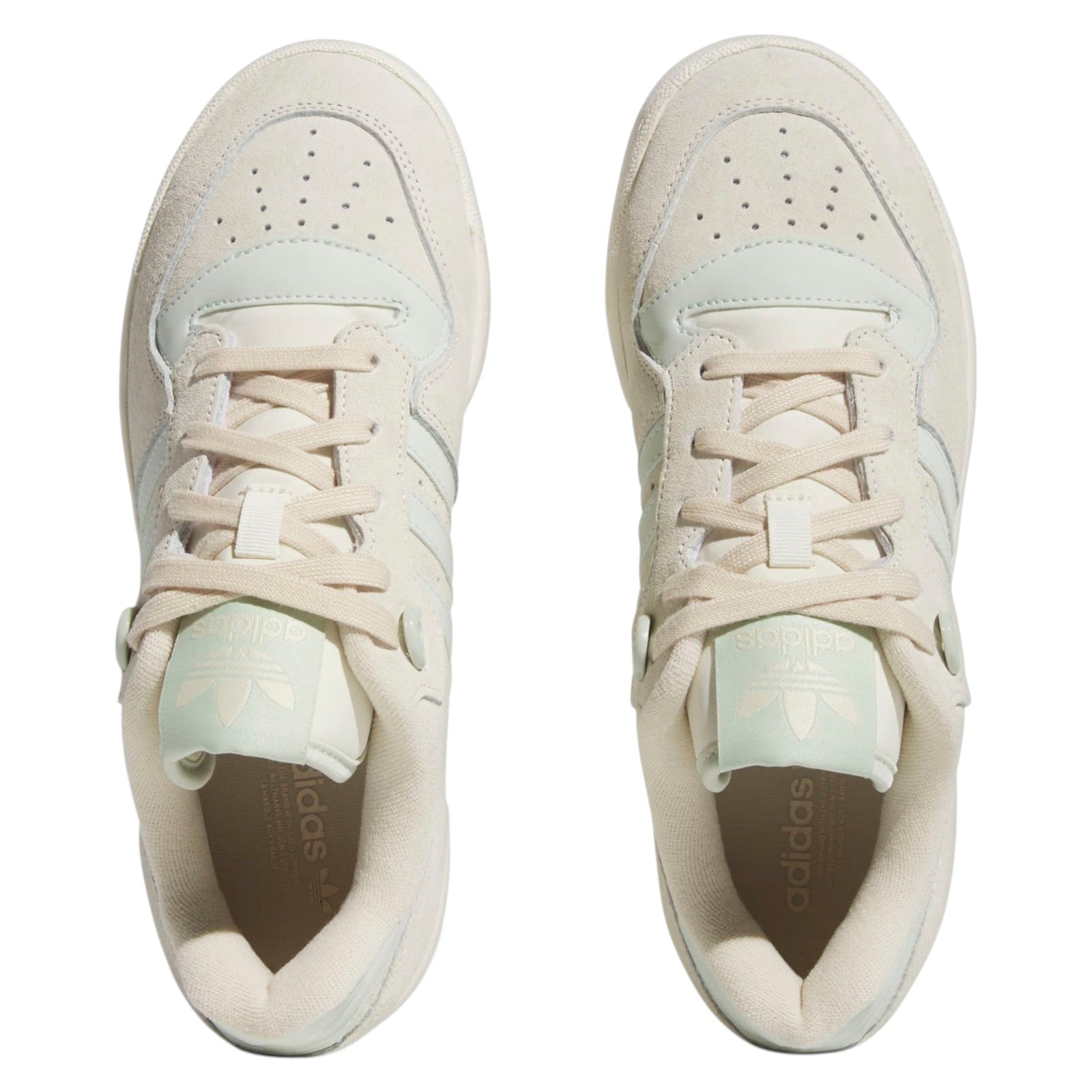 adidas Originals Women's Rivalry Low Trainers - Cream White / Linen Green / Off White