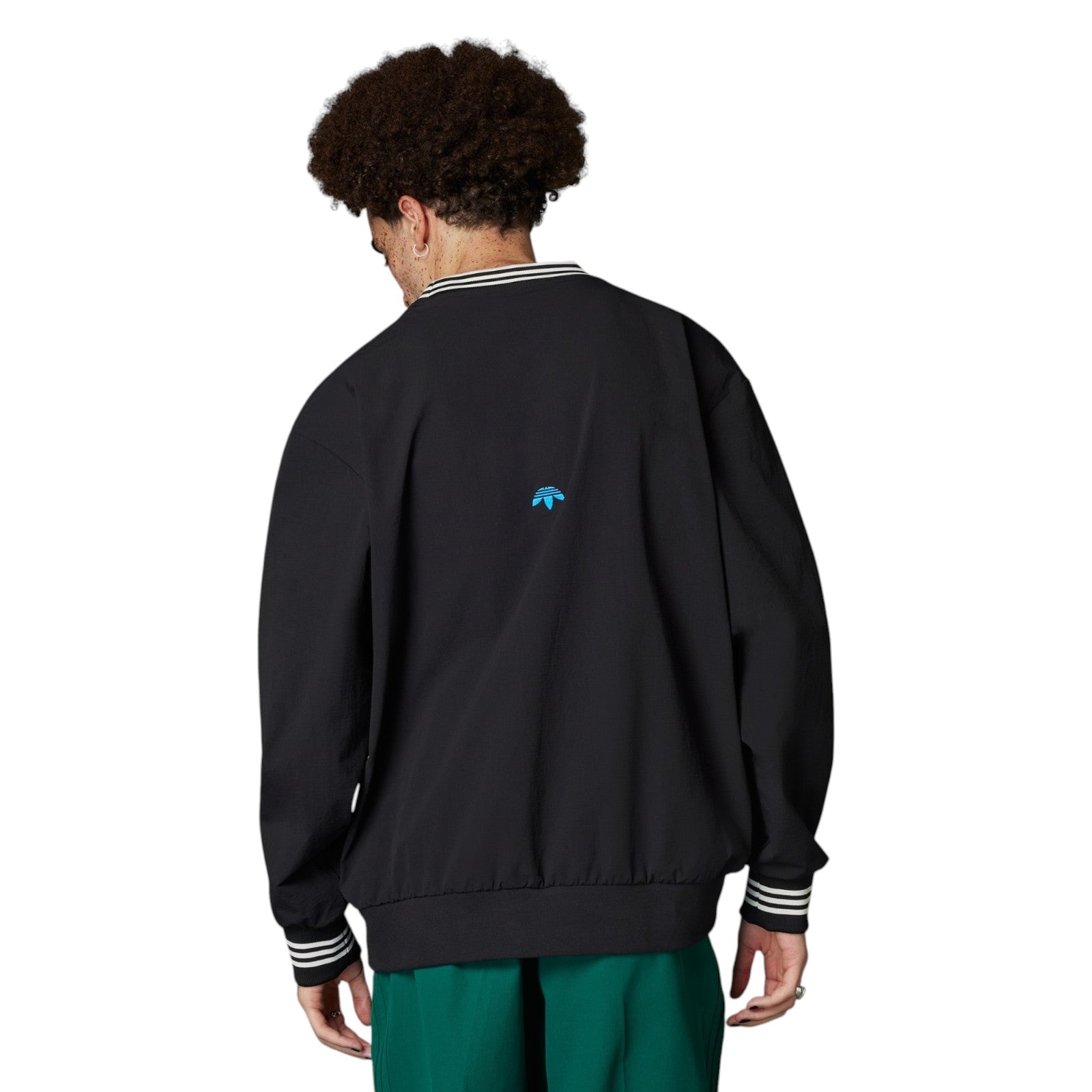 adidas Men's Rolling Links Crewneck Sweatshirt - Black