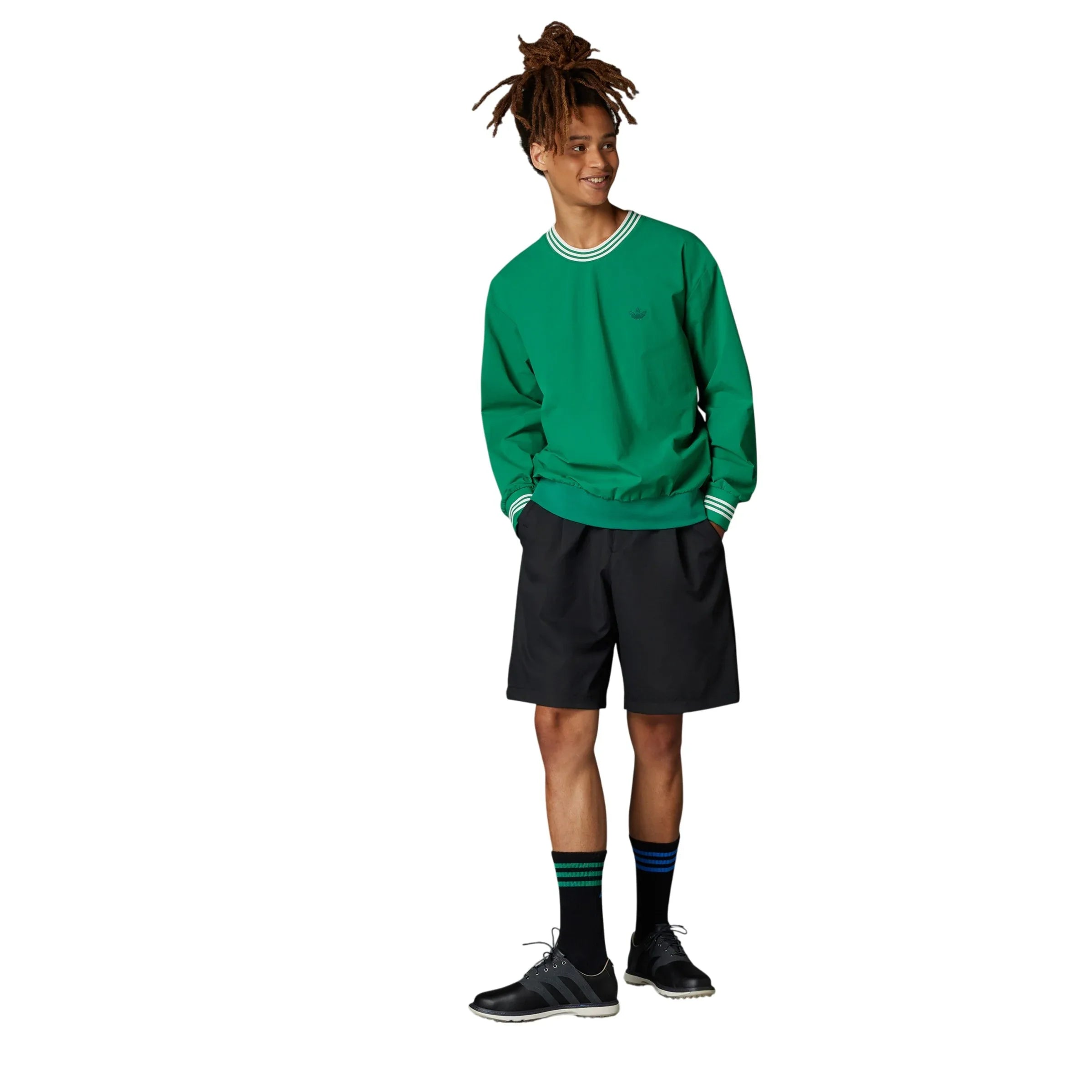 adidas Originals Rolling Links Crewneck Sweatshirt - Bold Green - ViaductClothing