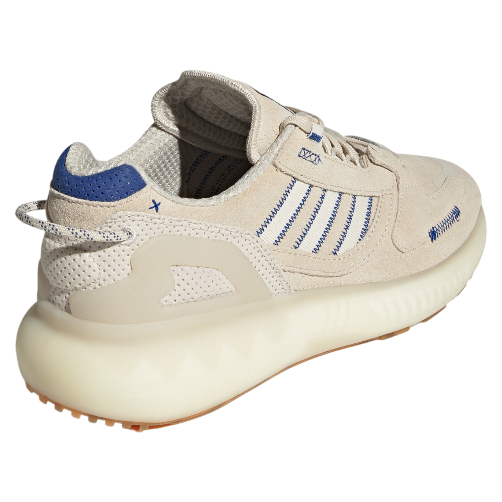 adidas Originals ZX 5K Boost Trainers - Aluminium / Royal Blue - ViaductClothing - -