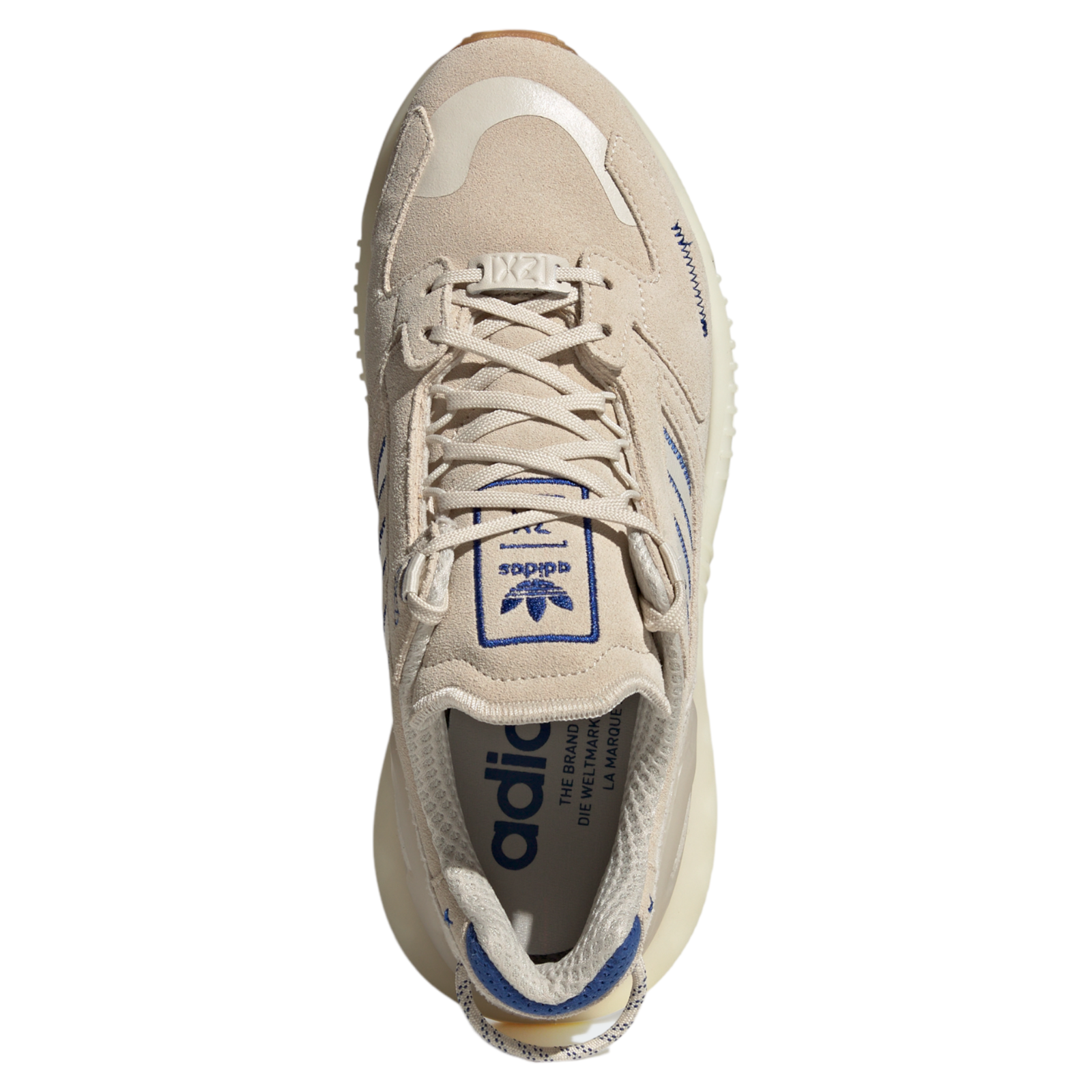 adidas Originals ZX 5K Boost Trainers - Aluminium / Royal Blue - ViaductClothing - -