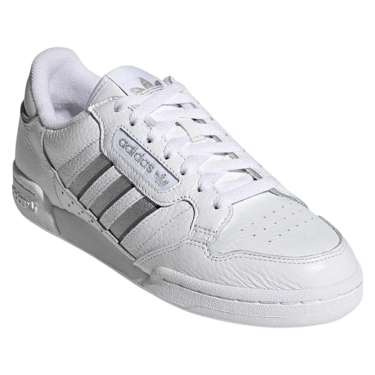 adidas Originals Women's Continental 80 Stripes Shoes - Cloud White / Silver Metallic / Grey Three