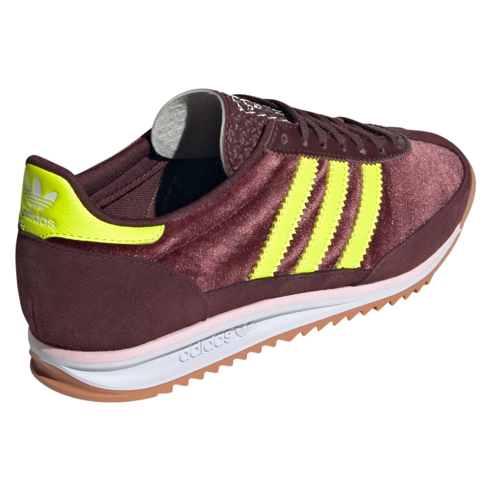 adidas Originals Womens SL 72 OG Shoes - Brown / Aurora Ruby