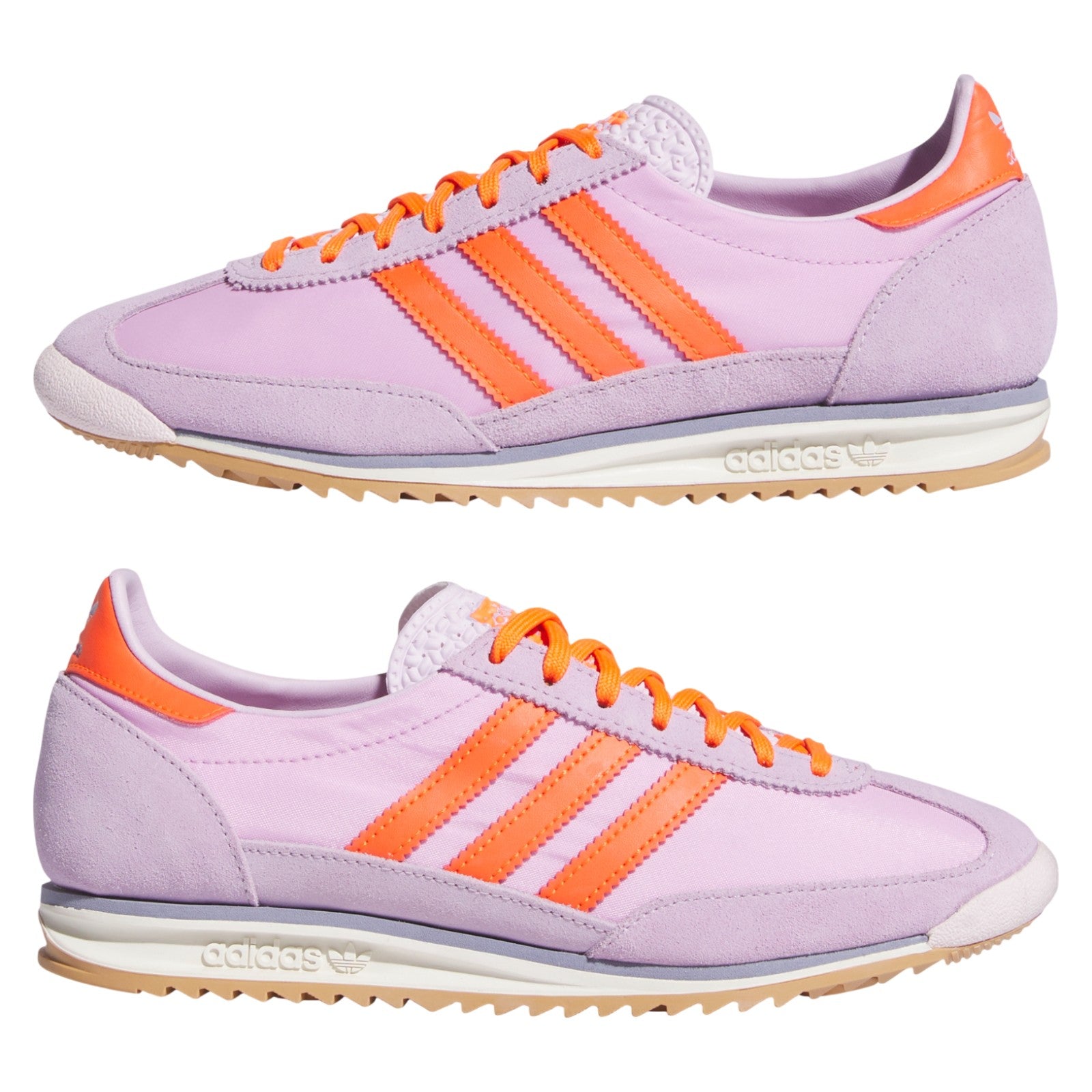 adidas Originals Womens SL 72 OG Shoes Ice Lavender / Impact Orange