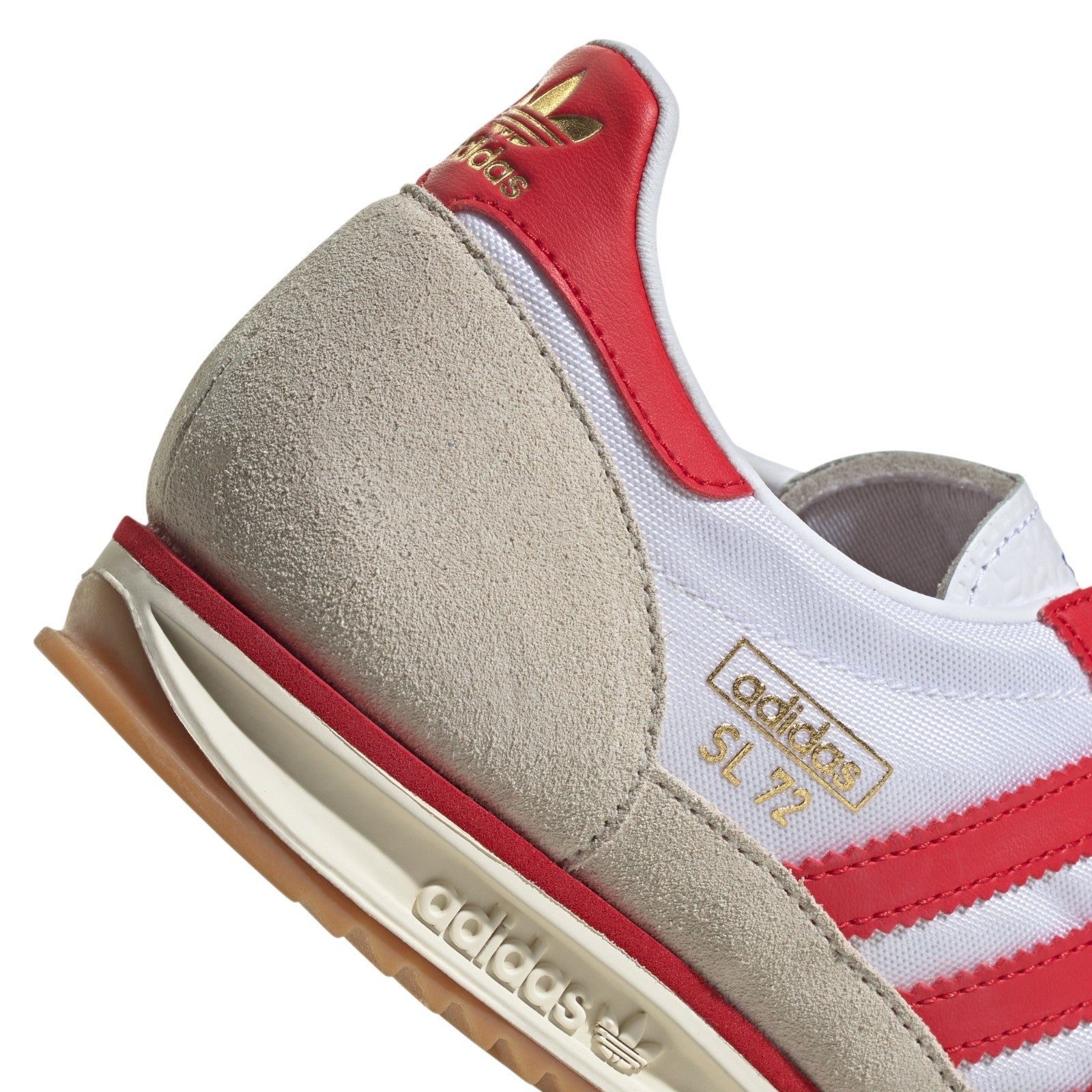 adidas Originals Womens SL 72 OG Shoes - Cloud White / Better Scarlet