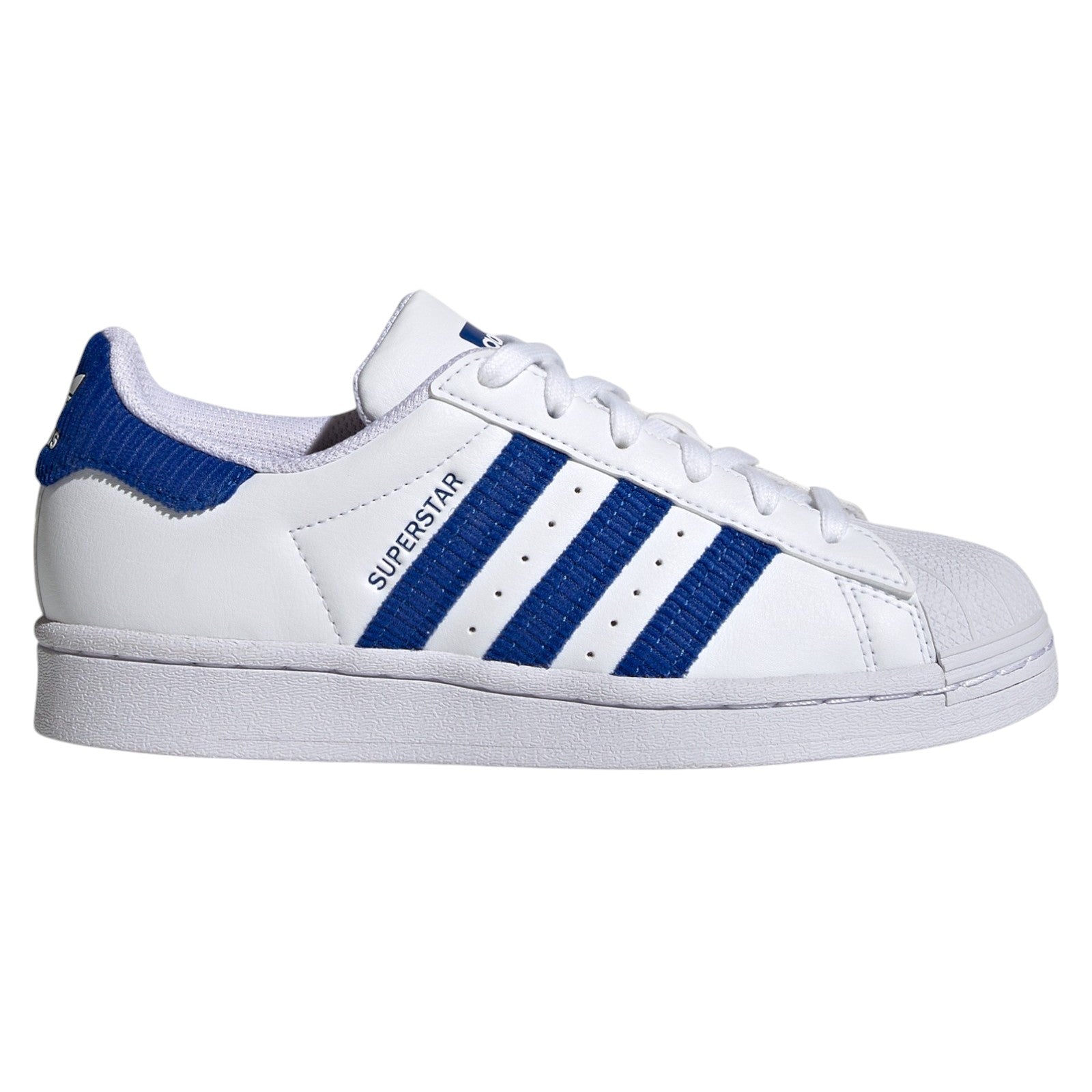 adidas Originals Junior Superstar Trainers - White Royal Blue