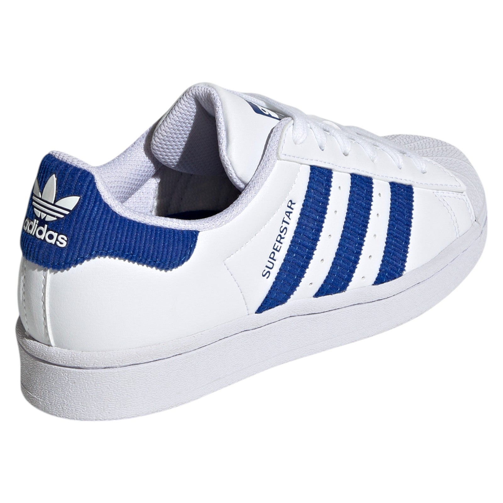 adidas Originals Junior Superstar Trainers - White Royal Blue