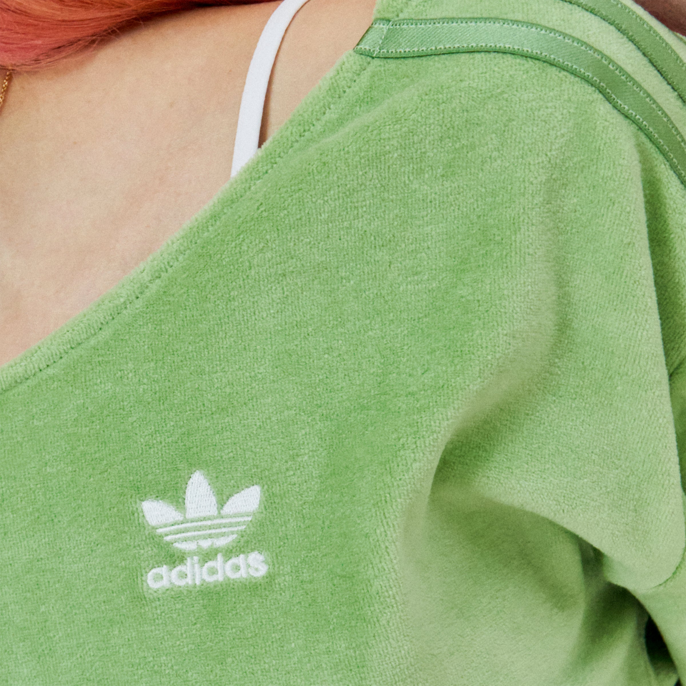 adidas Originals Cropped Sweater - Chalk Green