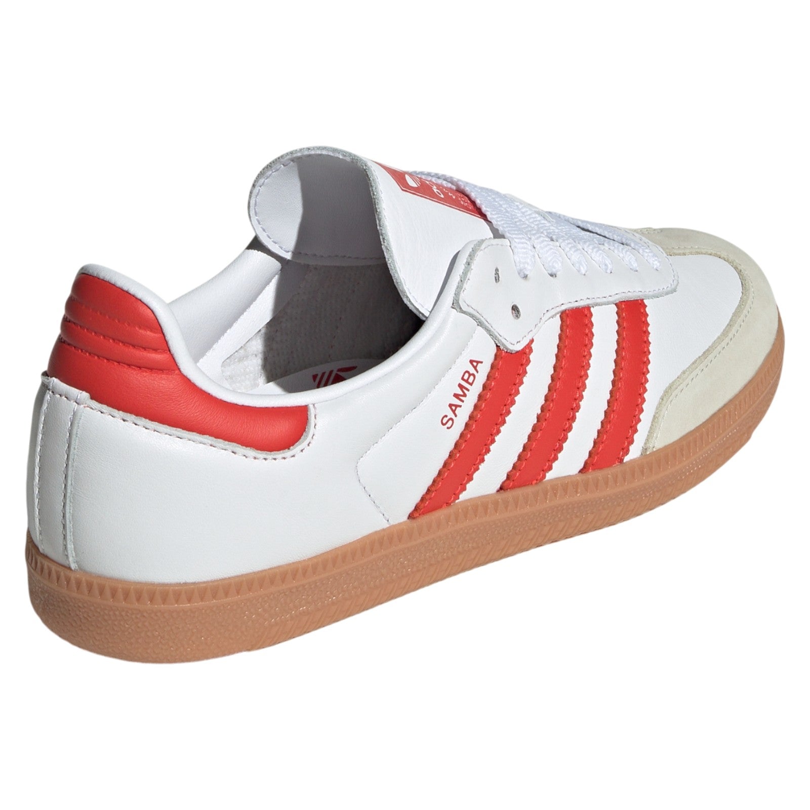 adidas Originals Womens Samba OG Shoes - Cloud White / Solar Red