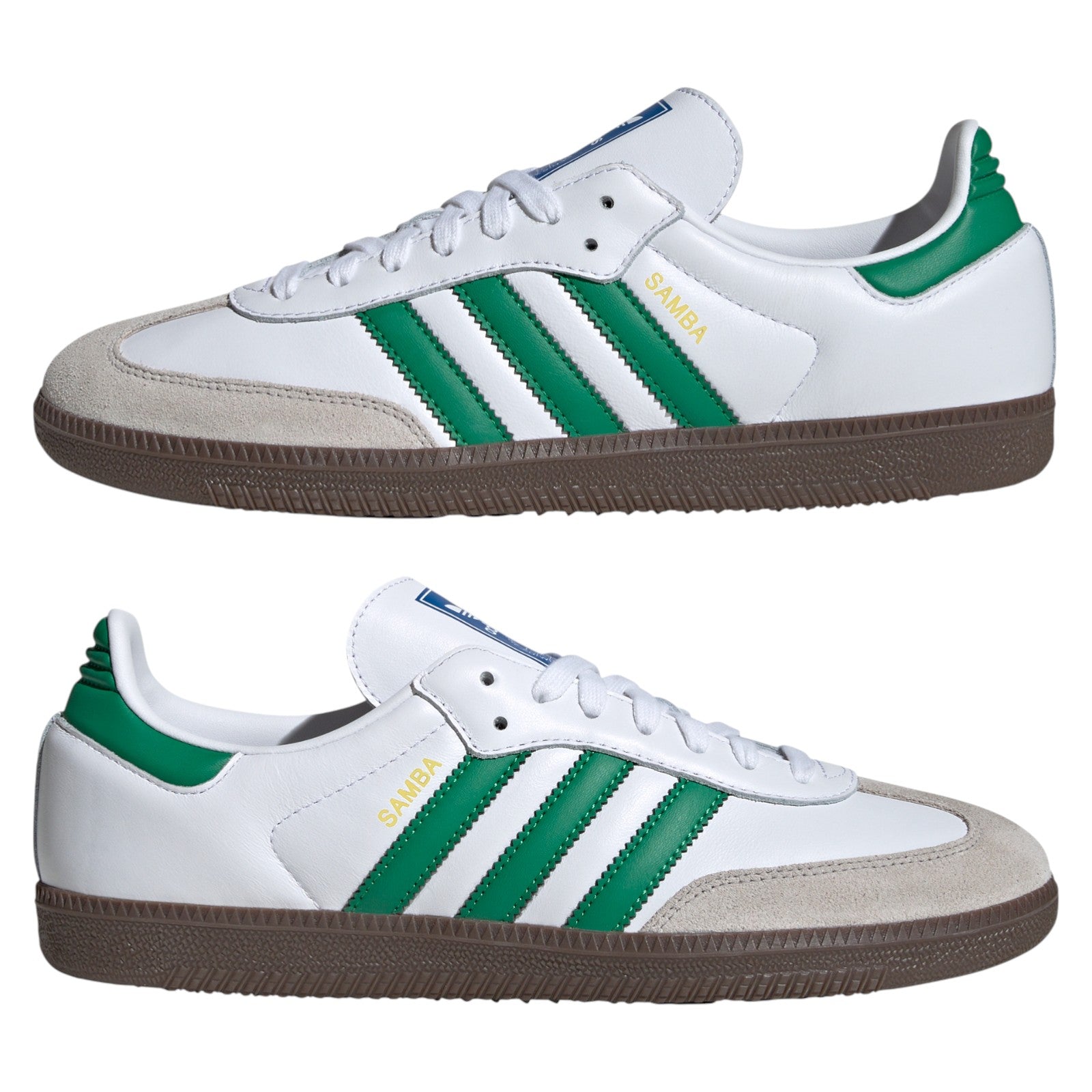 adidas Originals Samba OG Shoes - Cloud White / Green