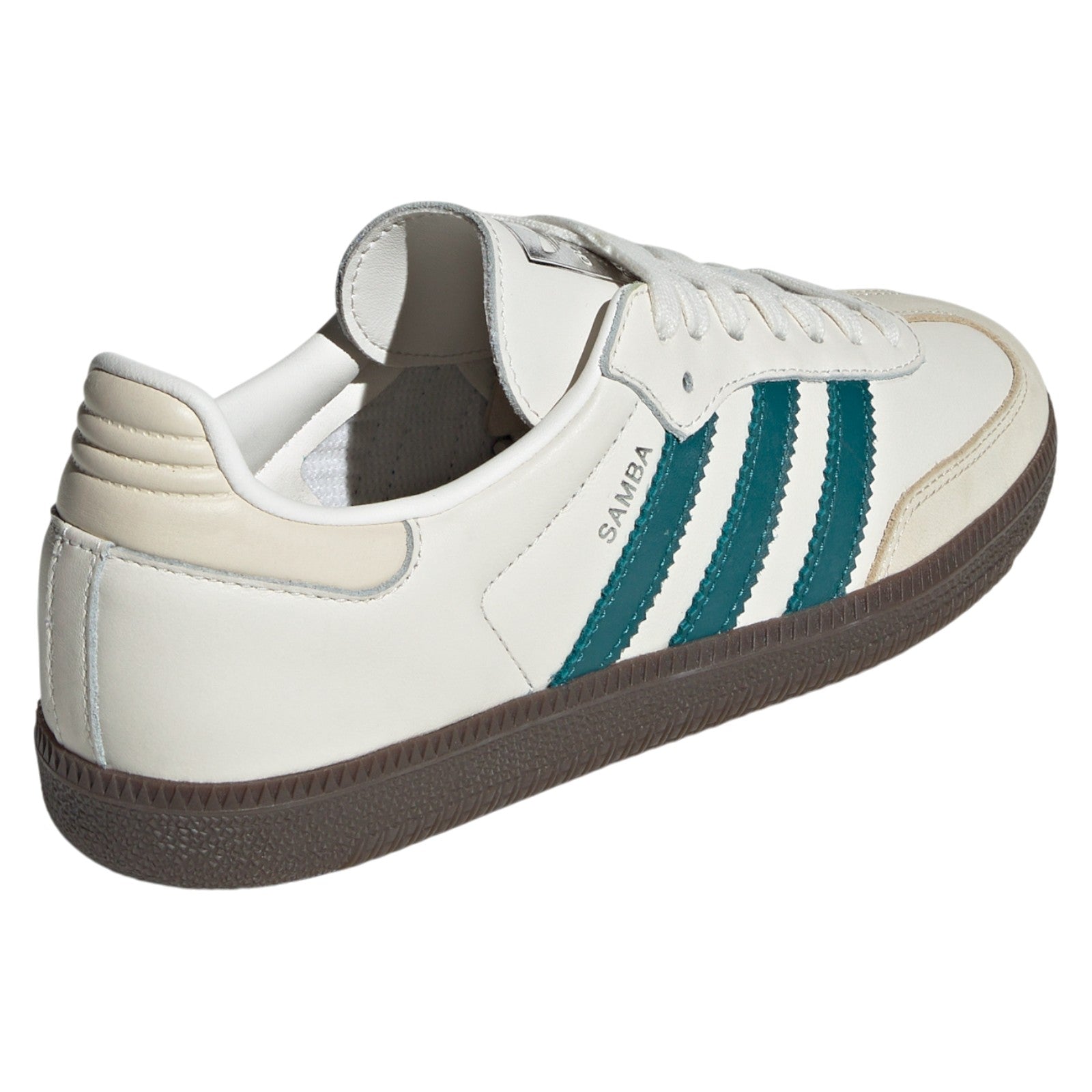 adidas Originals Women's Samba OG Shoes - Cloud White / Legacy Teal
