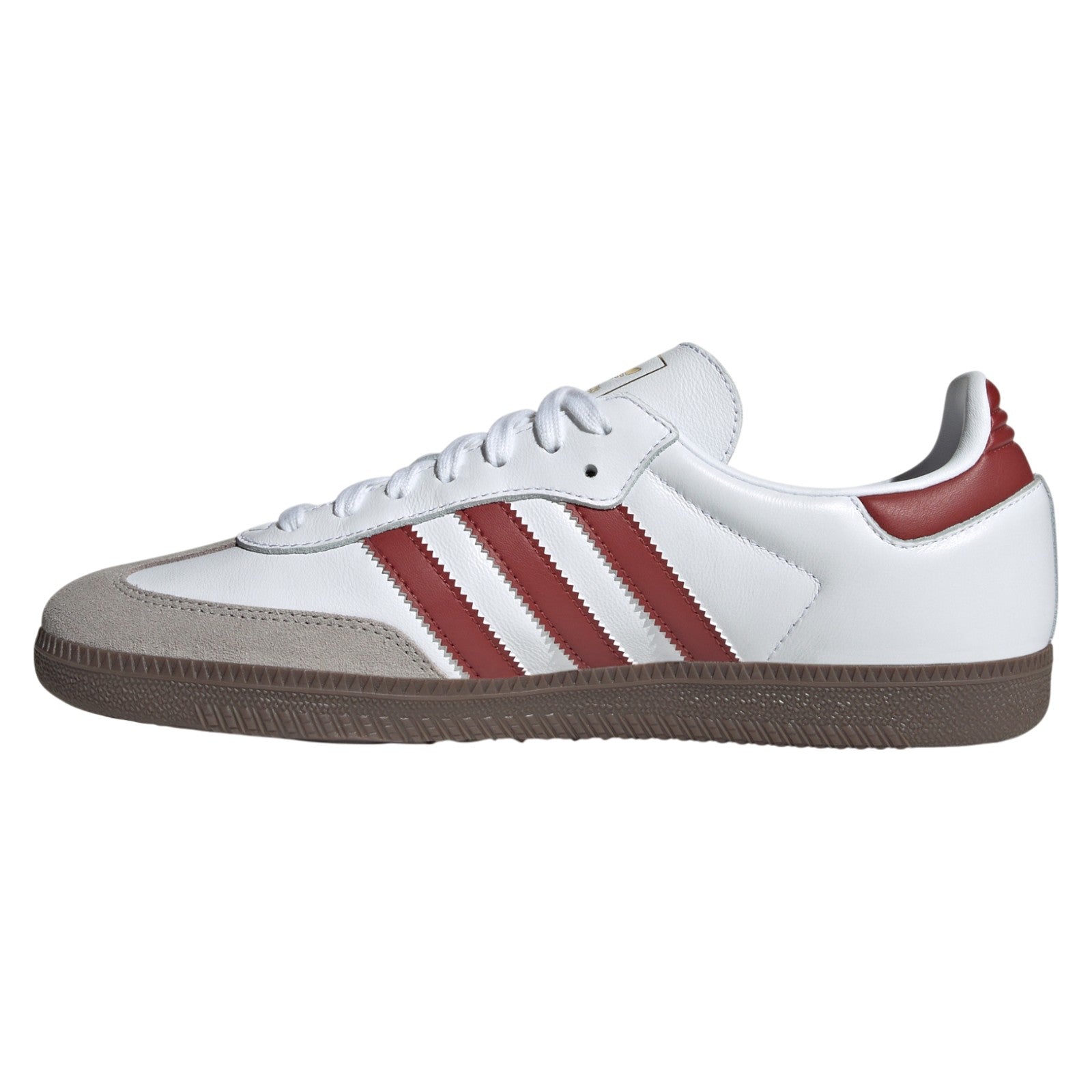 adidas Originals Womens Samba OG Shoes - Cloud White / Preloved Ruby
