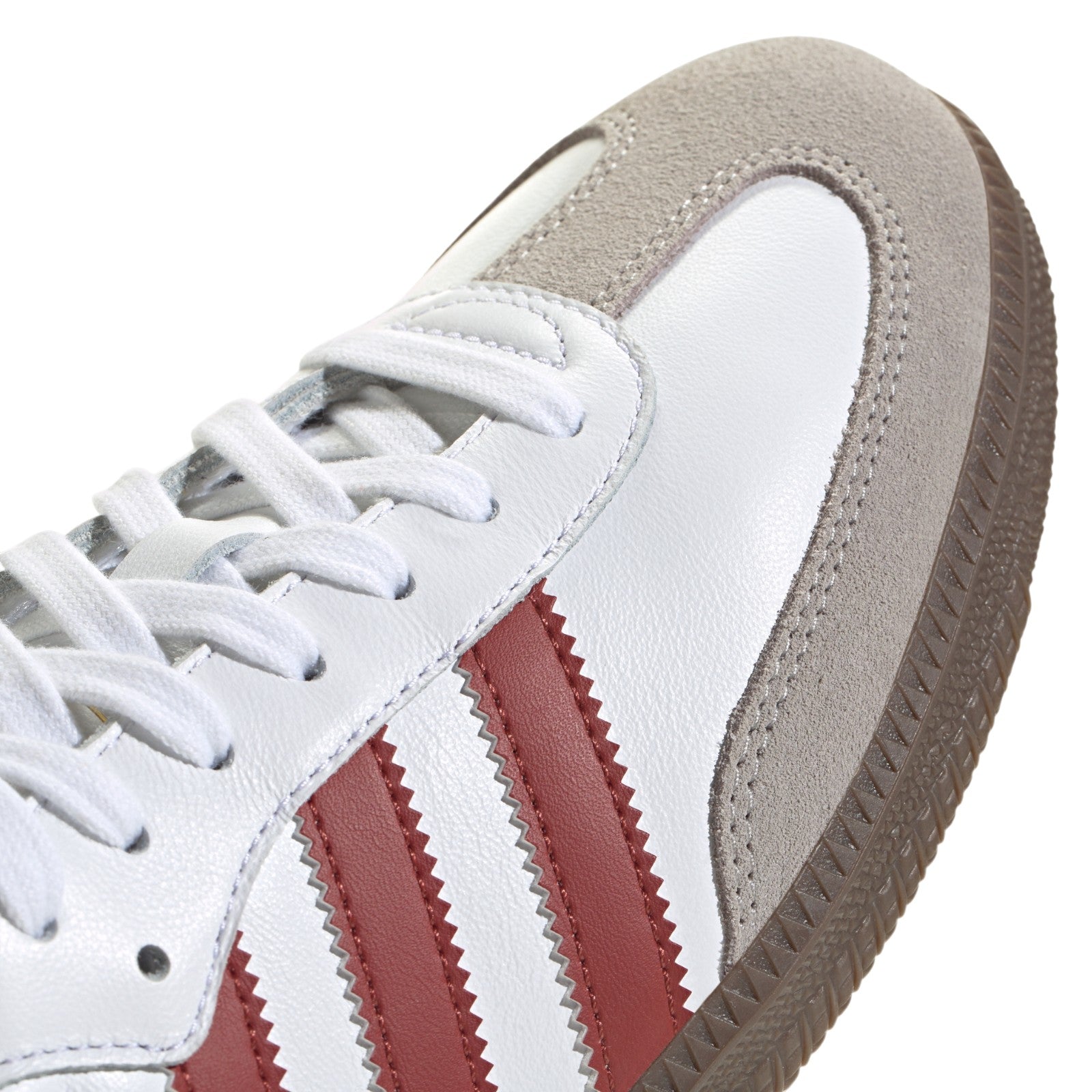 adidas Originals Womens Samba OG Shoes - Cloud White / Preloved Ruby