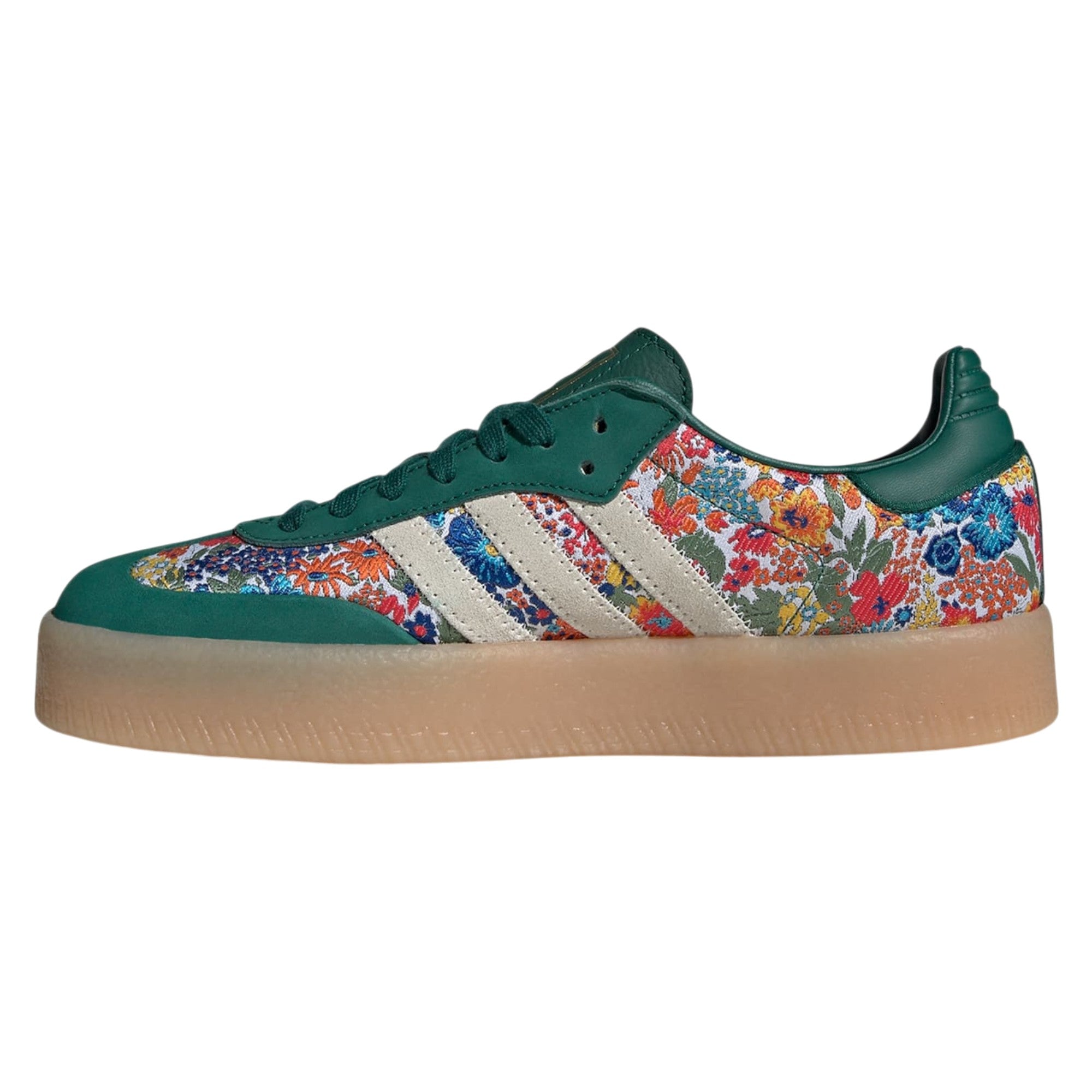 adidas Originals x Liberty London Womens Sambae Shoes - Green Floral