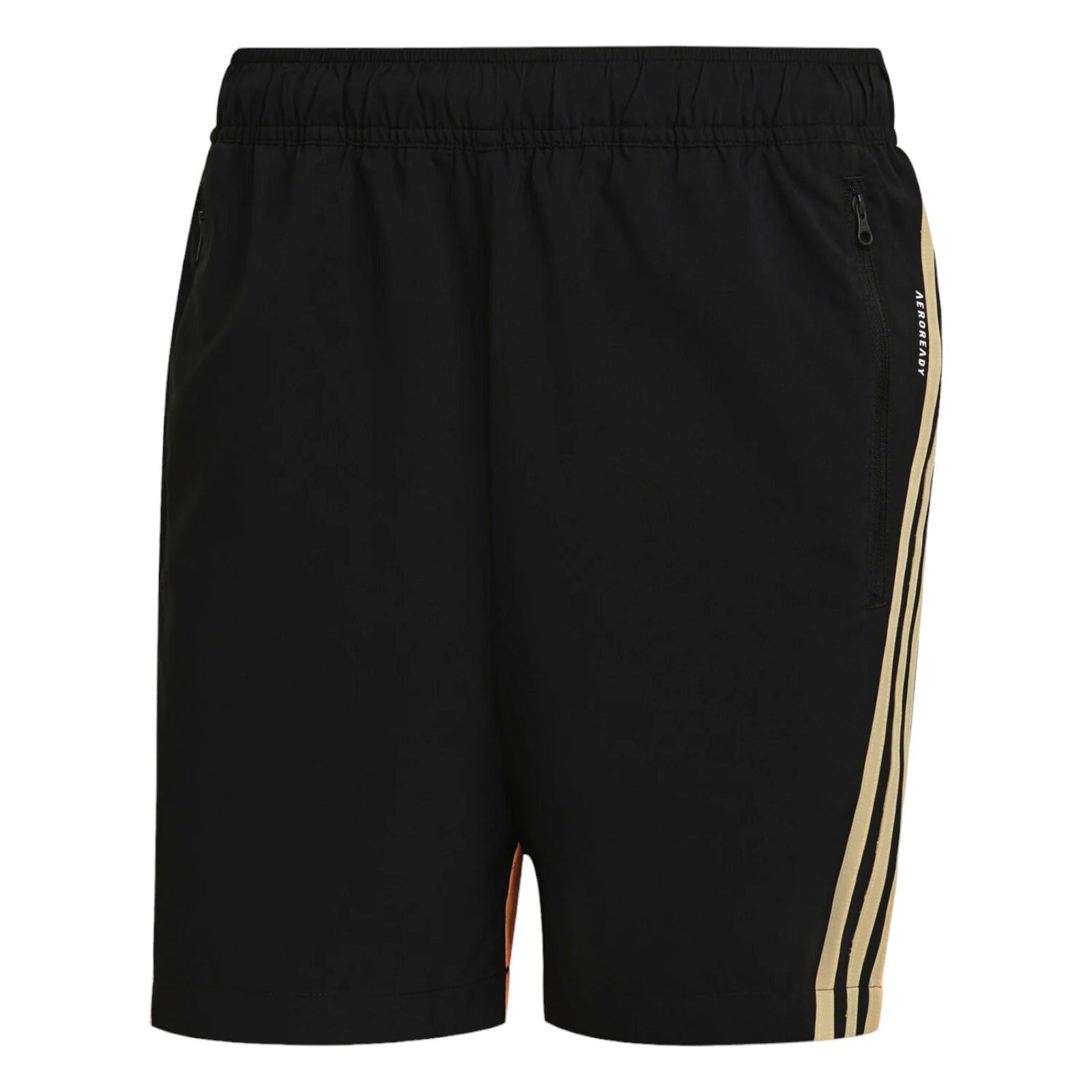adidas Sportswear Woven 3-Stripes Shorts - Black / Screaming Orange - ViaductClothing - -