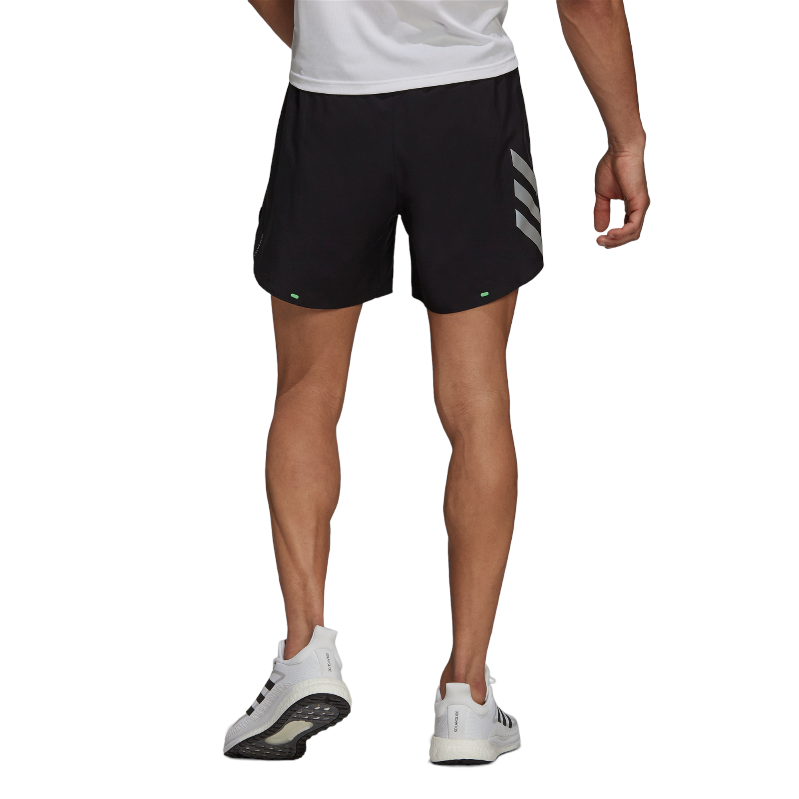 adidas Fast 2-in-1 Primeblue Shorts - Black / Semi Screaming Green - ViaductClothing - -