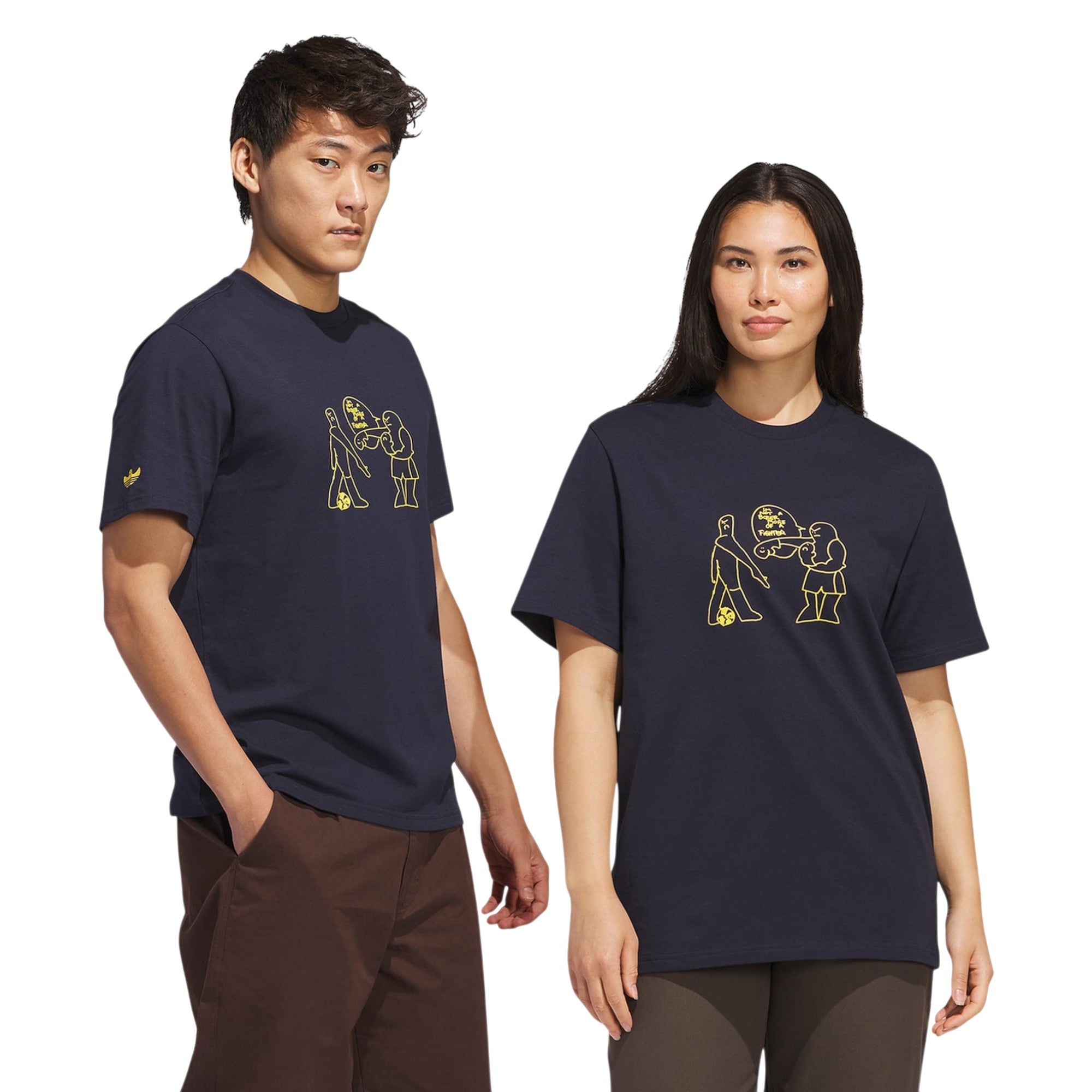 adidas Originals Unisex Shmoofoil Fighter T-Shirt - Legend Ink