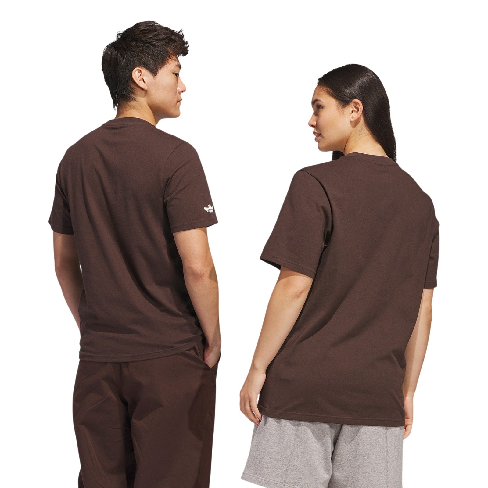 adidas Originals Unisex Shmoofoil Out of the Park T-Shirt - Dark Brown / Core White