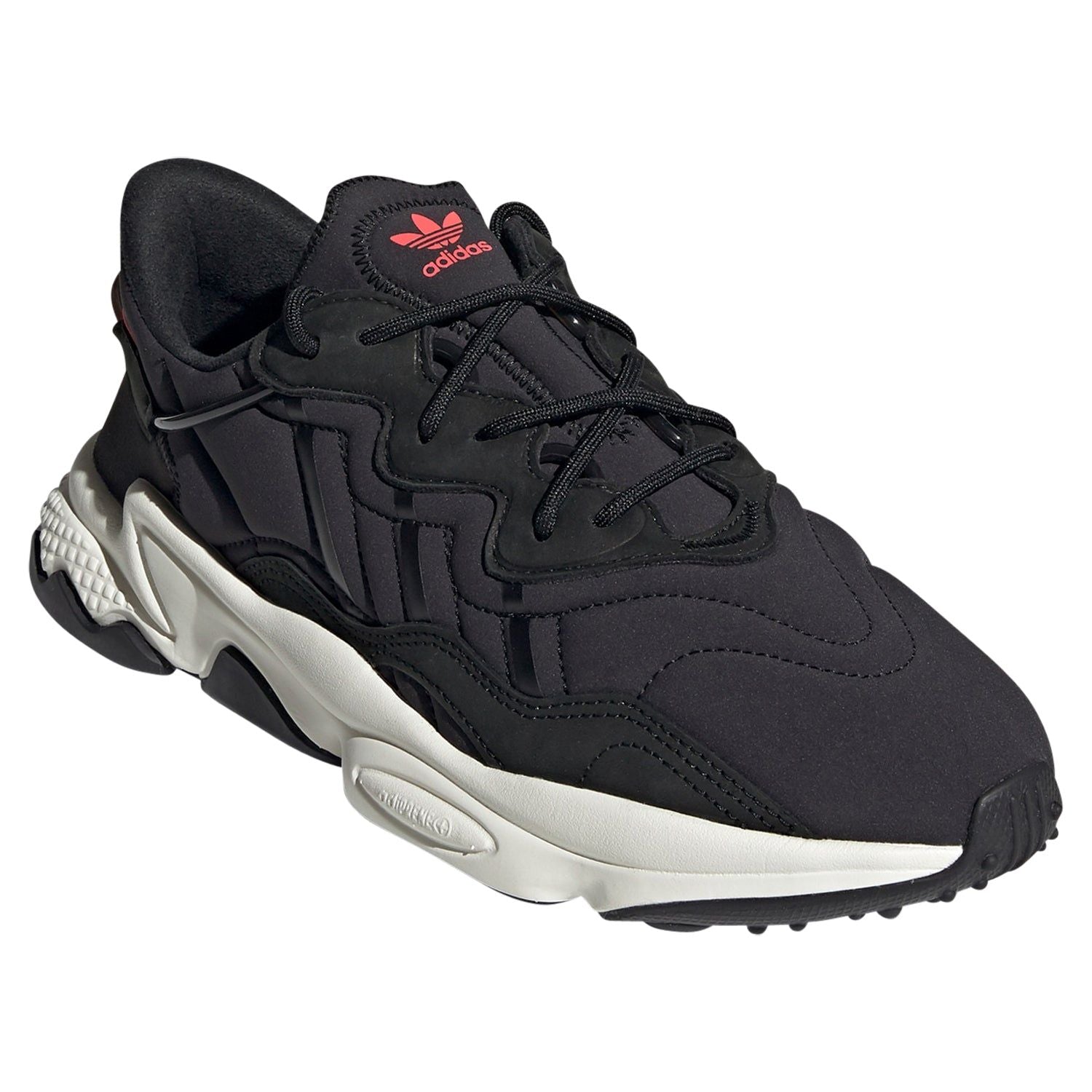 adidas Originals Unisex Ozweego Shoes - Core Black/Signal Pink - ViaductClothing - -