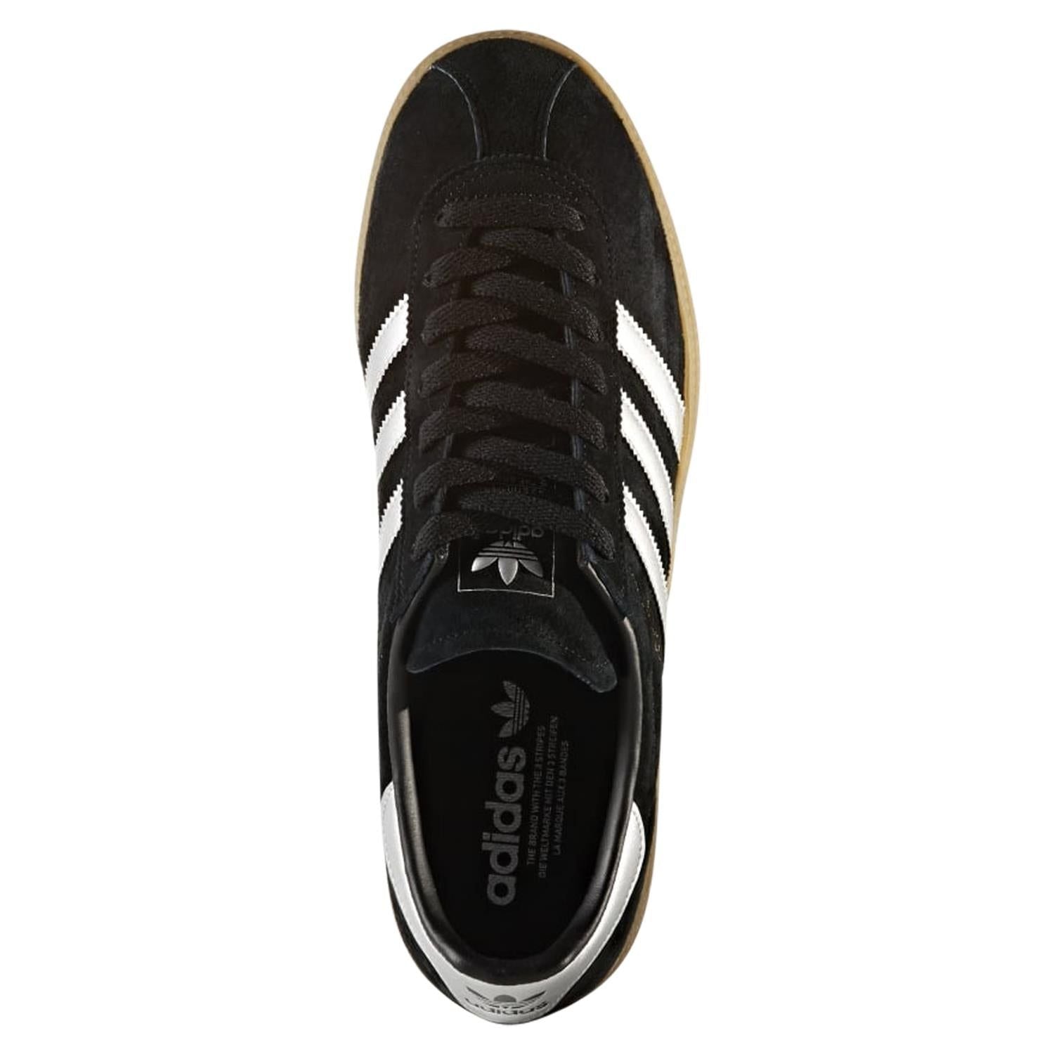 adidas Originals Munchen Trainers - Black/Silver - ViaductClothing - -