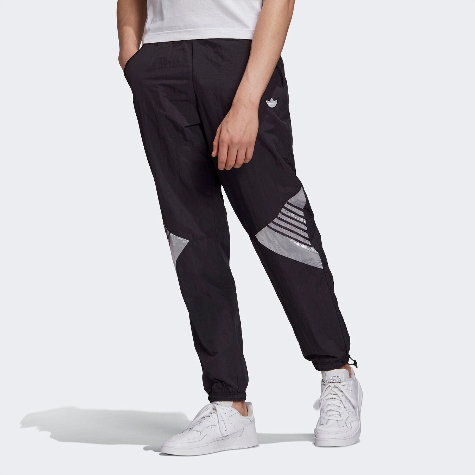 adidas Originals Tolima-02 Tracksuit Bottoms - Black / Silver - ViaductClothing - -