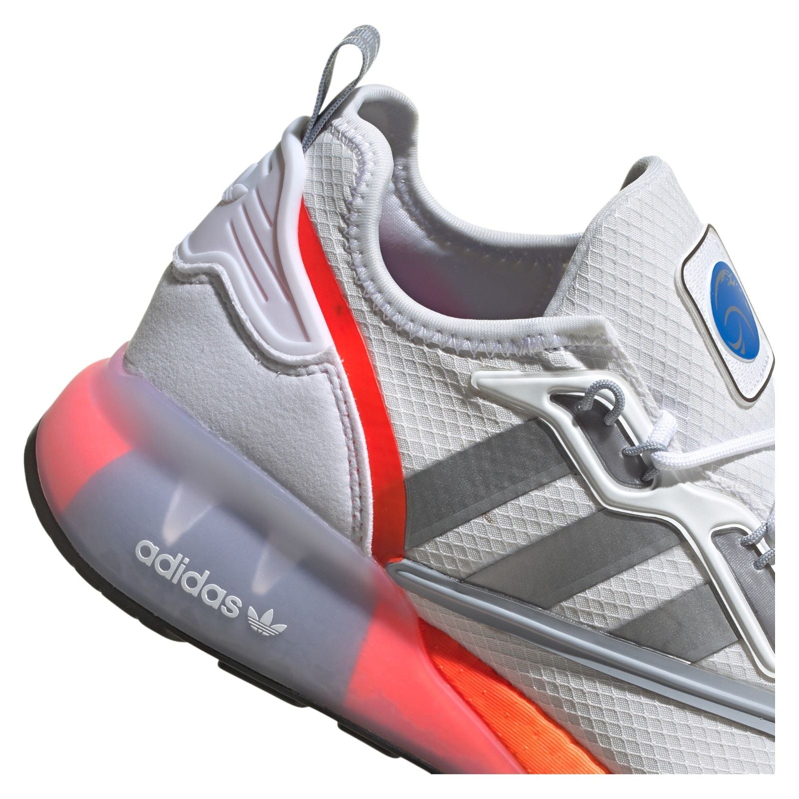 adidas Originals x Nasa ZX 2K Boost Trainers - Cloud White / Silver Metallic - ViaductClothing - -