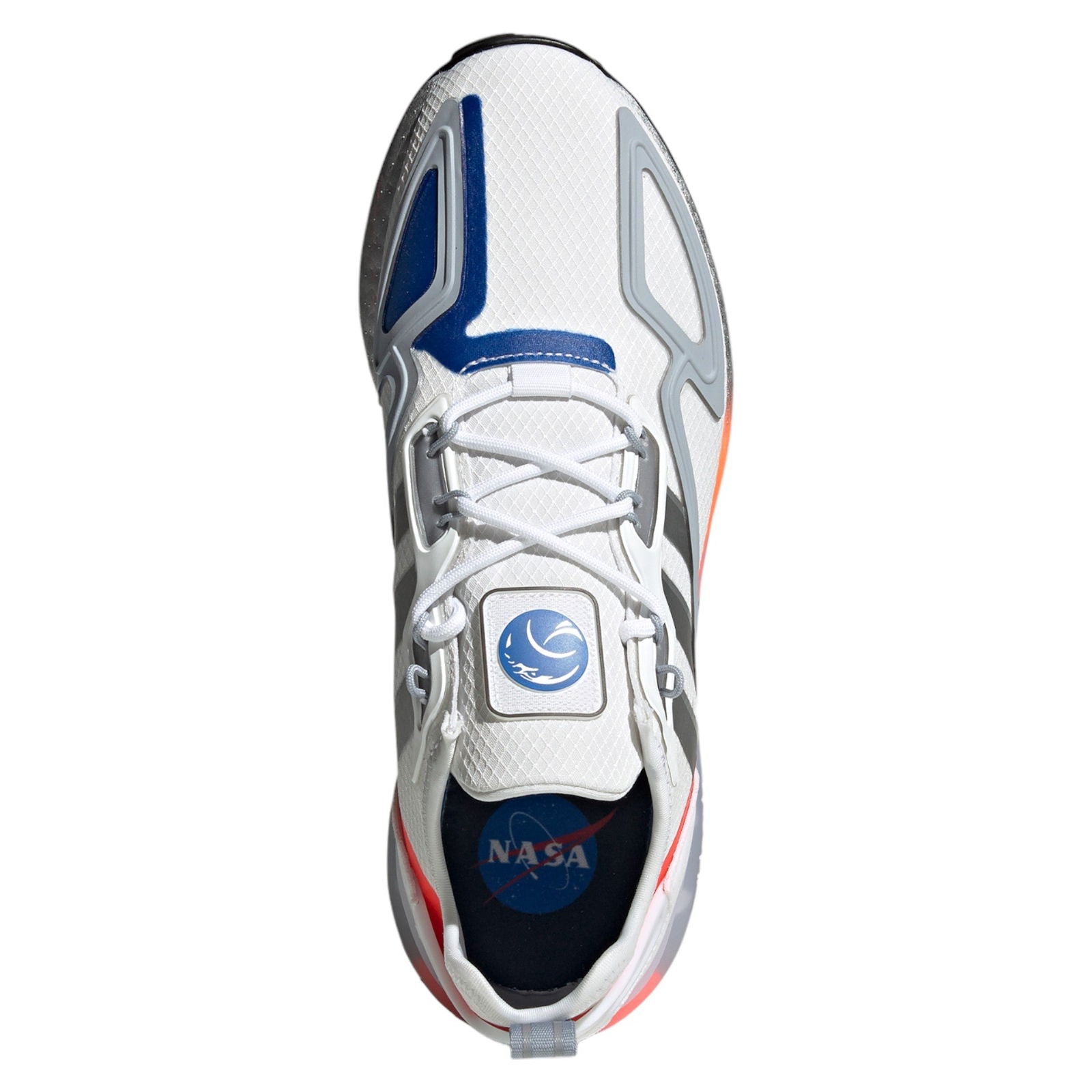 adidas Originals x Nasa ZX 2K Boost Trainers - Cloud White / Silver Metallic - ViaductClothing - -