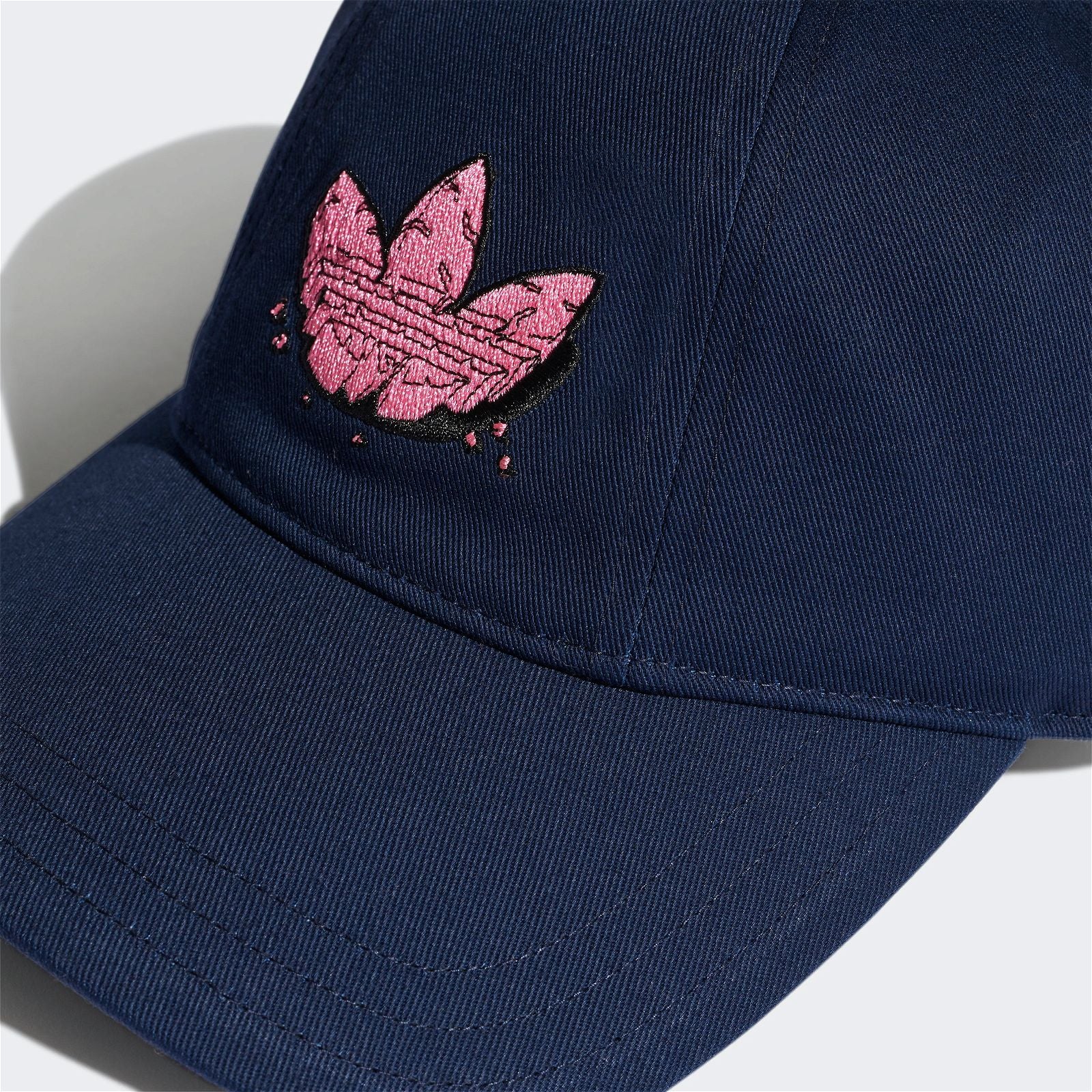 adidas Originals Dino Graphic Baseball Hat - Navy / Solar Pink - ViaductClothing - -